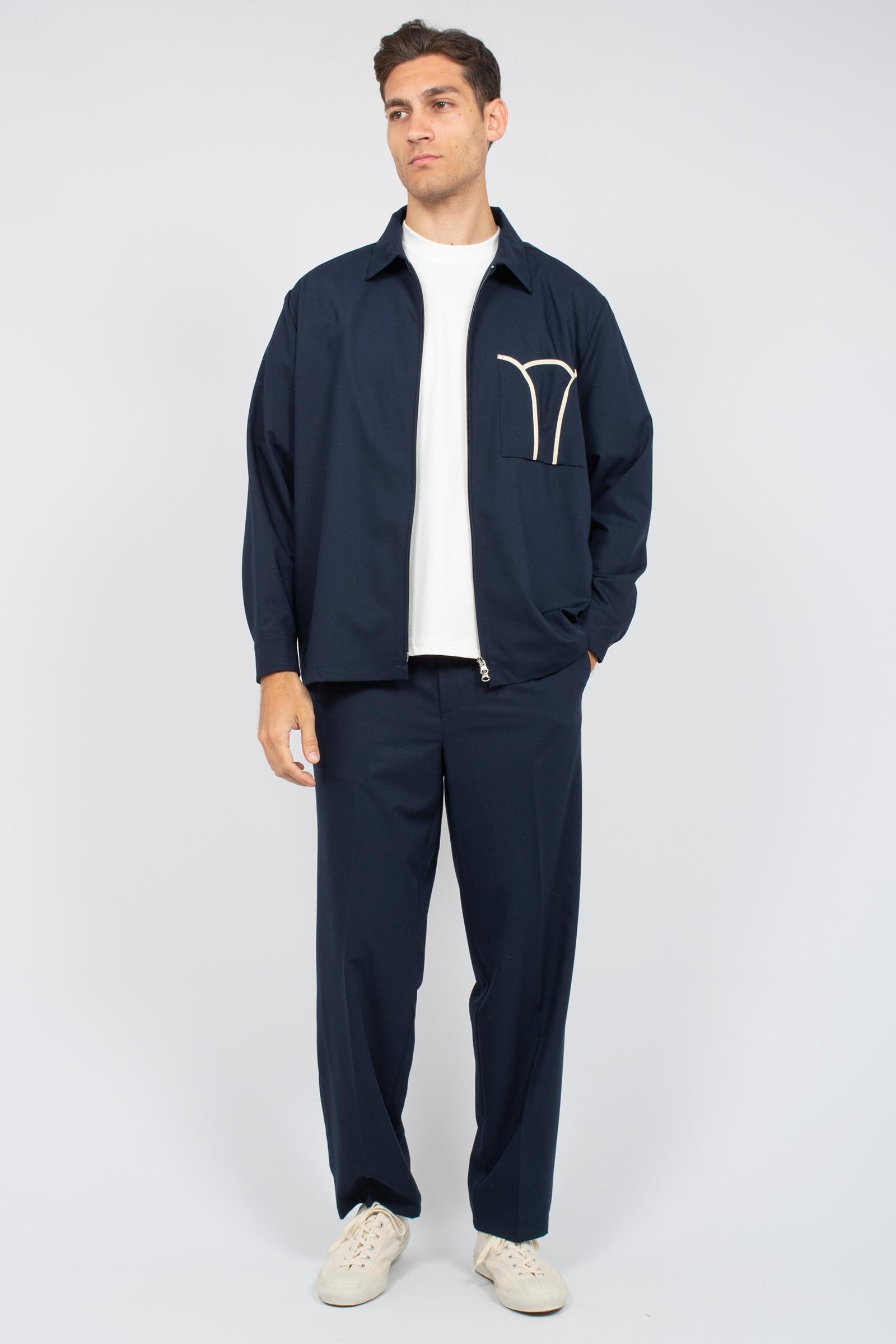 jogger in fresco lana 2214C492 BLUE C93