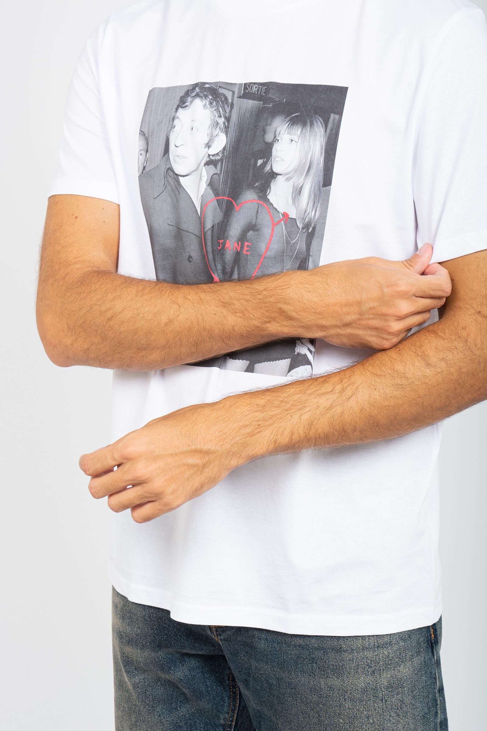 t-shirt in cotone 'birk' TSBSIC923BIRK WHT ELITE