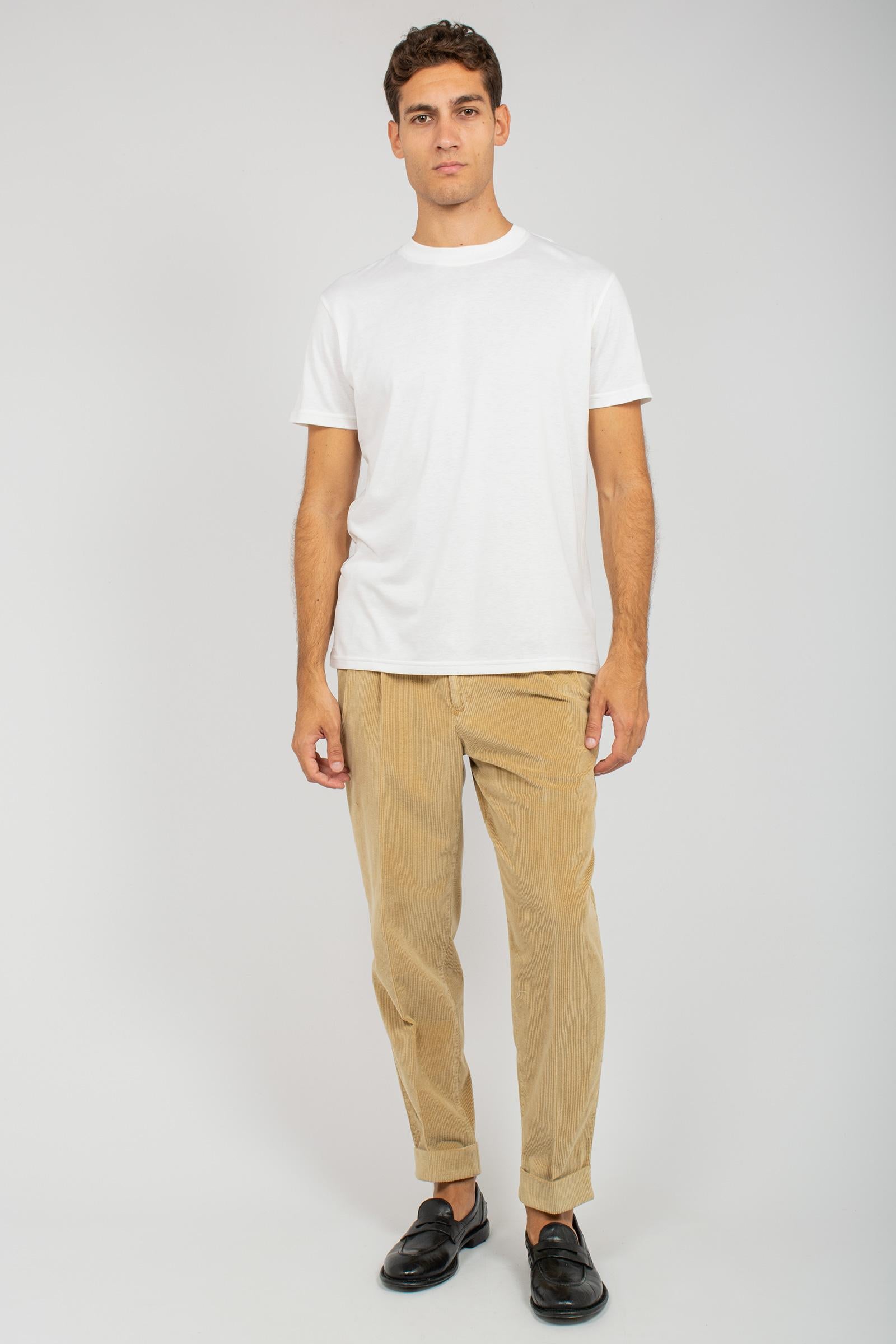 t-shirt in cotone e seta TL5STM050LEL 01CD0010 PT TORINO