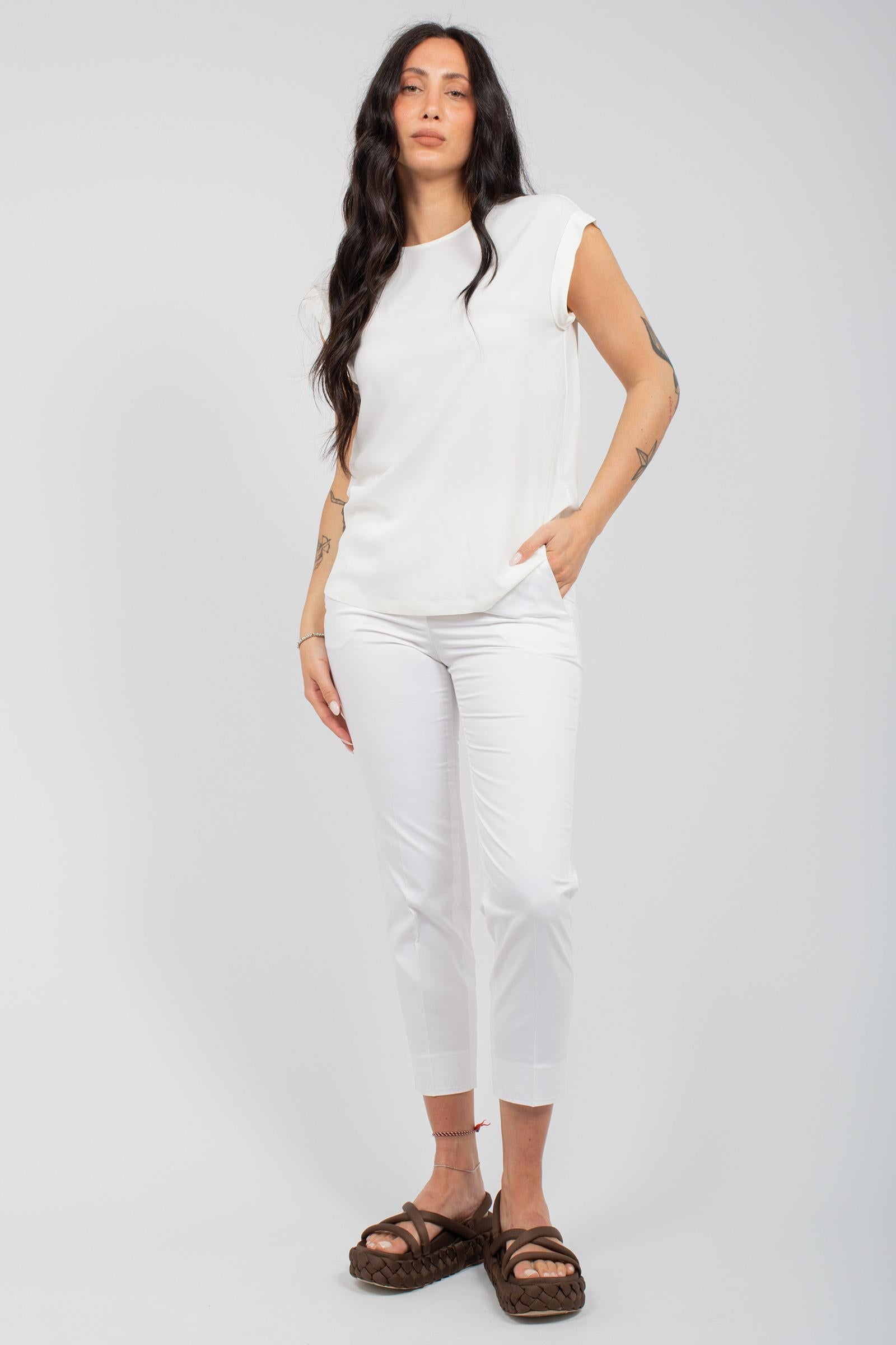t-shirt in misto seta M0653307000 502 PESERICO EASY