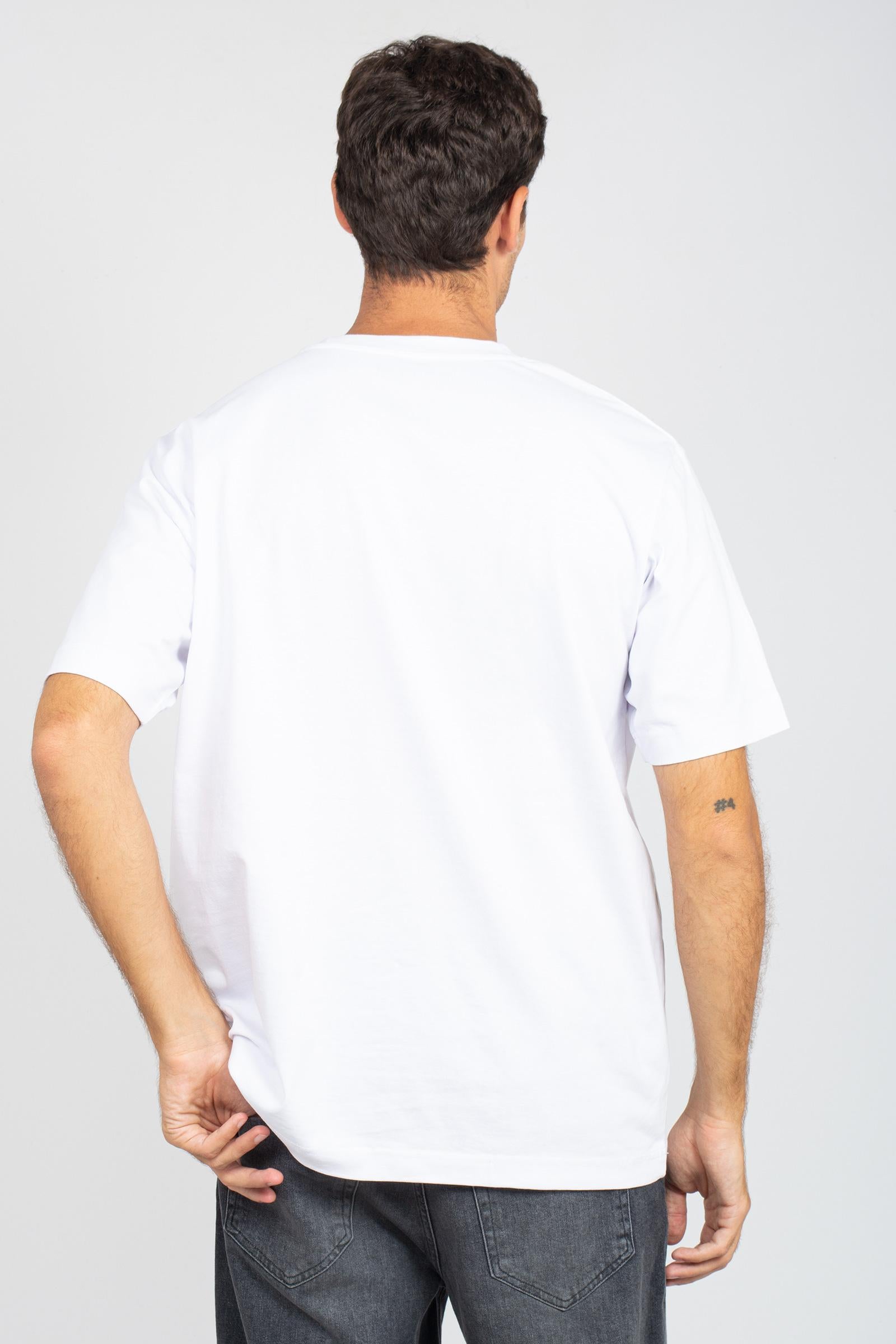 t-shirt oversize in cotone 'midnight calling' TSOVER935MIDNIGHT WHT ELITE