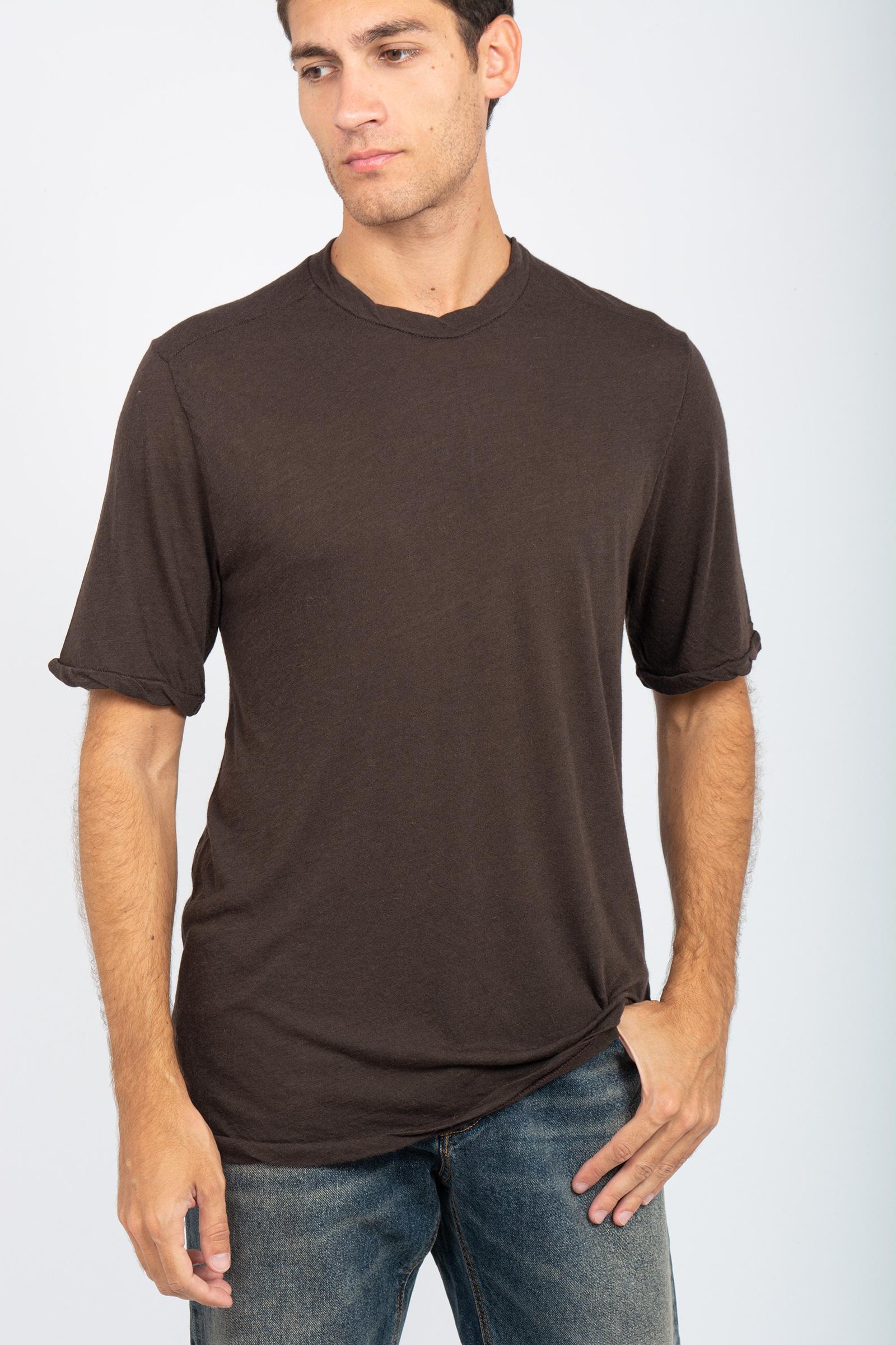 t-shirt mezza manica in misto lana AI25AFU71 24 ATOMO FACTORY
