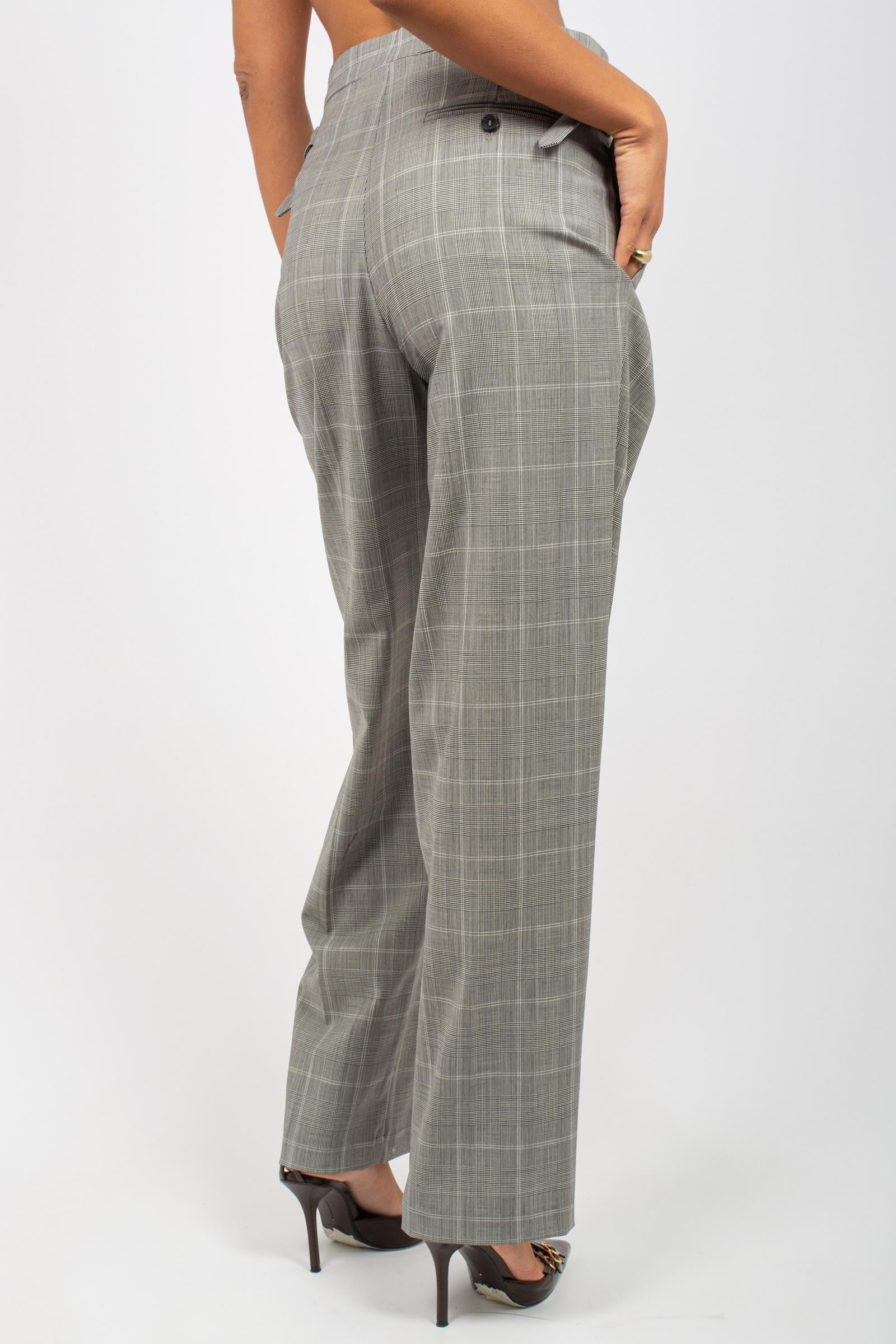 pantalone in principe di galles M1F0058 PANNA SOLOTRE