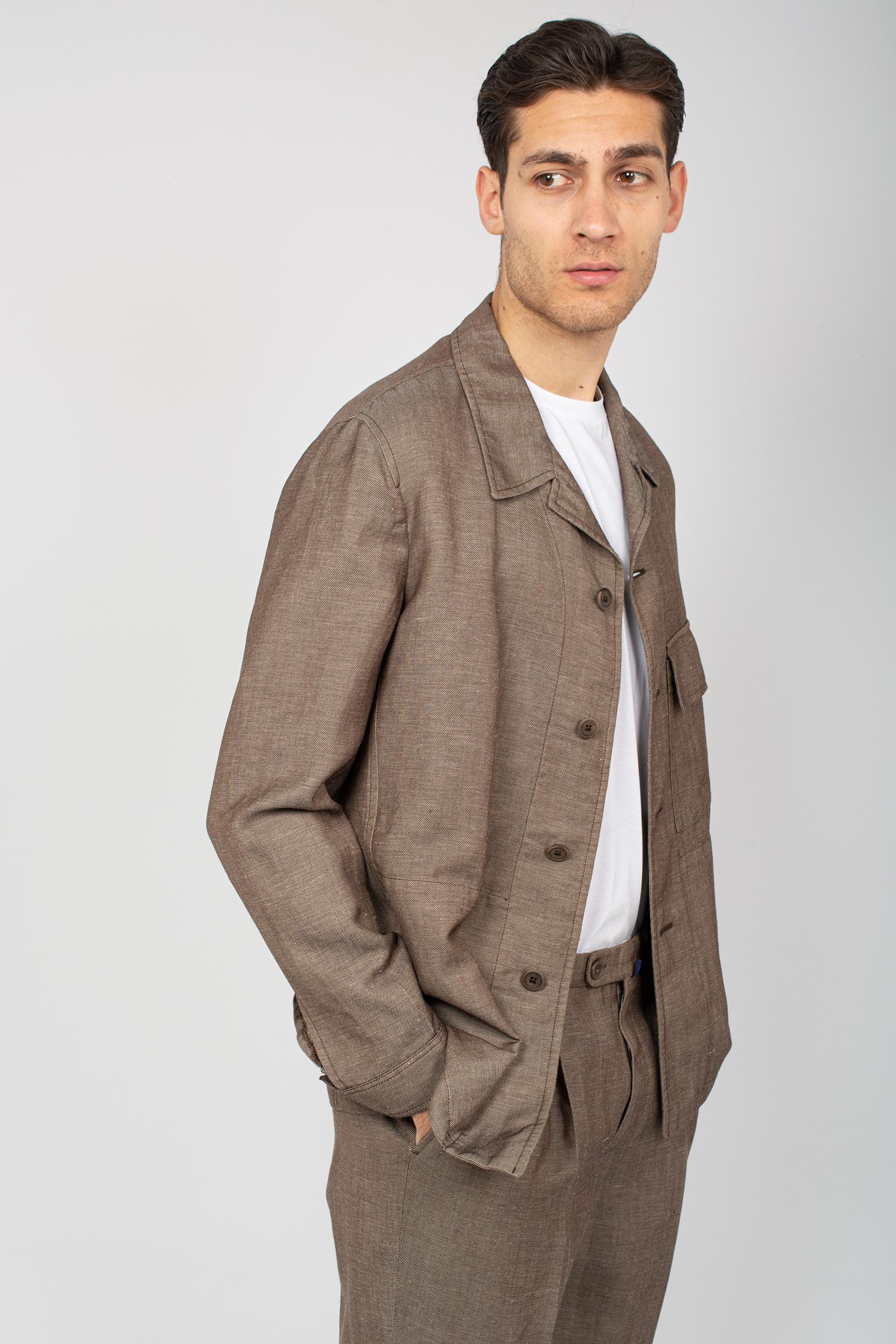 overshirt in cotone e canapa PABLOTF0532 630 THE GIGI