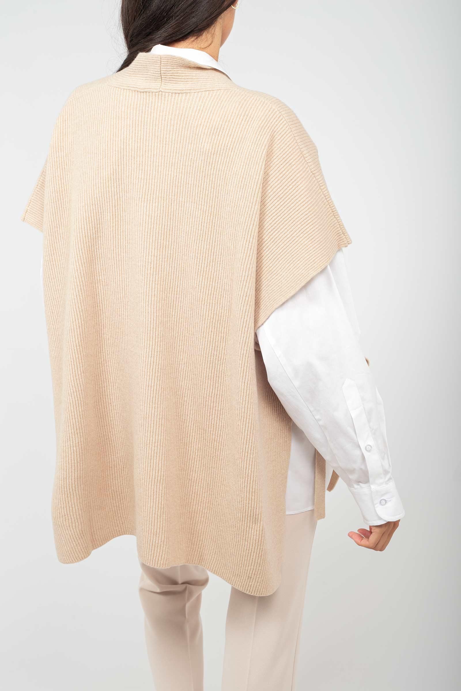 poncho in lana e cashmere RAPIDO ALABASTER AMINA RUBINACCI