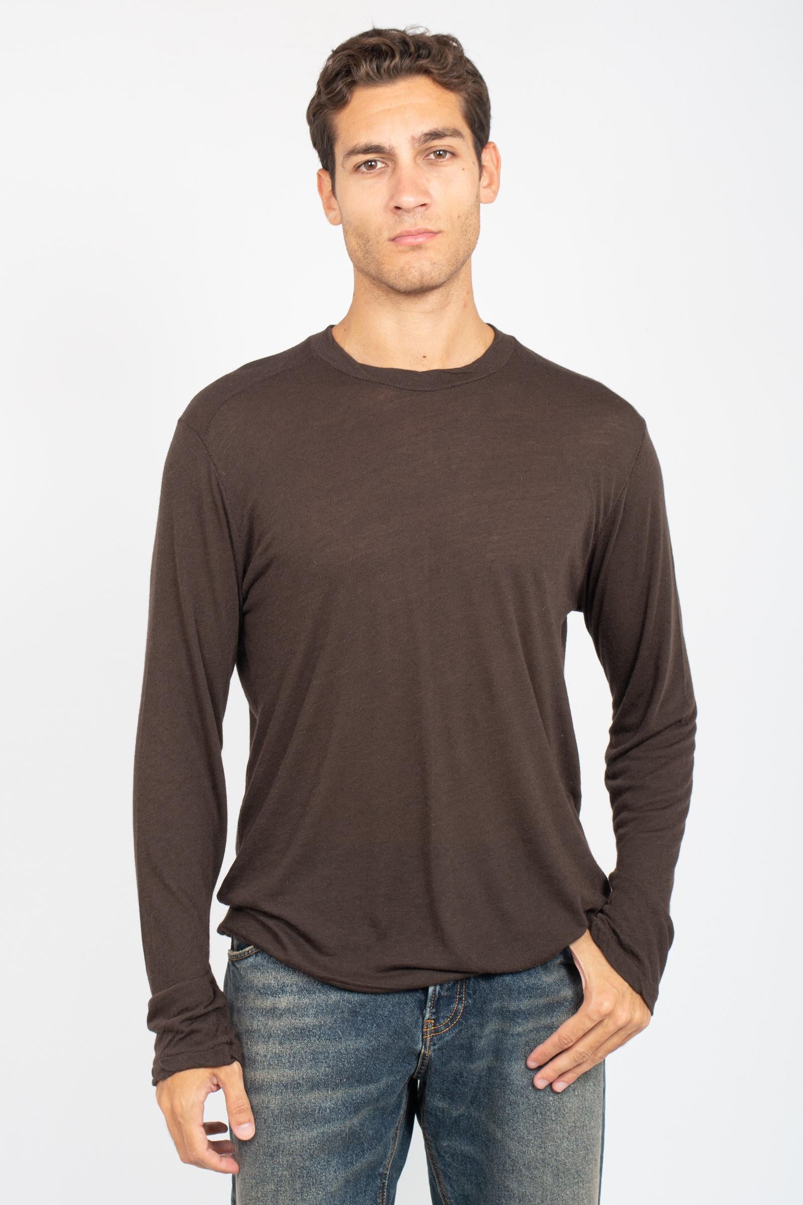 t-shirt manica lunga in misto lana AI25AFU70 24 ATOMO FACTORY