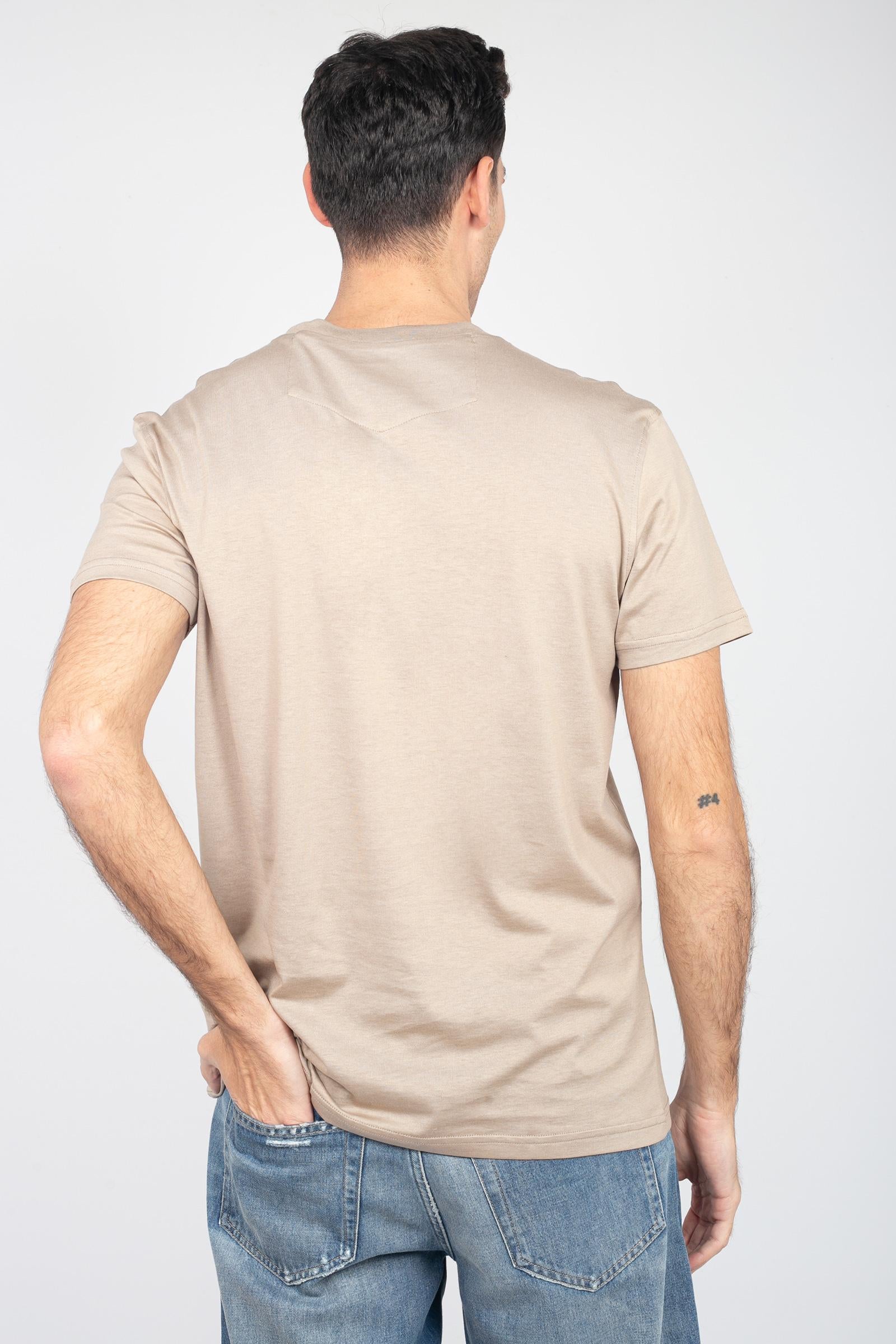 t-shirt in cotone e seta TL5STM050LEL 01CD0050 PT TORINO