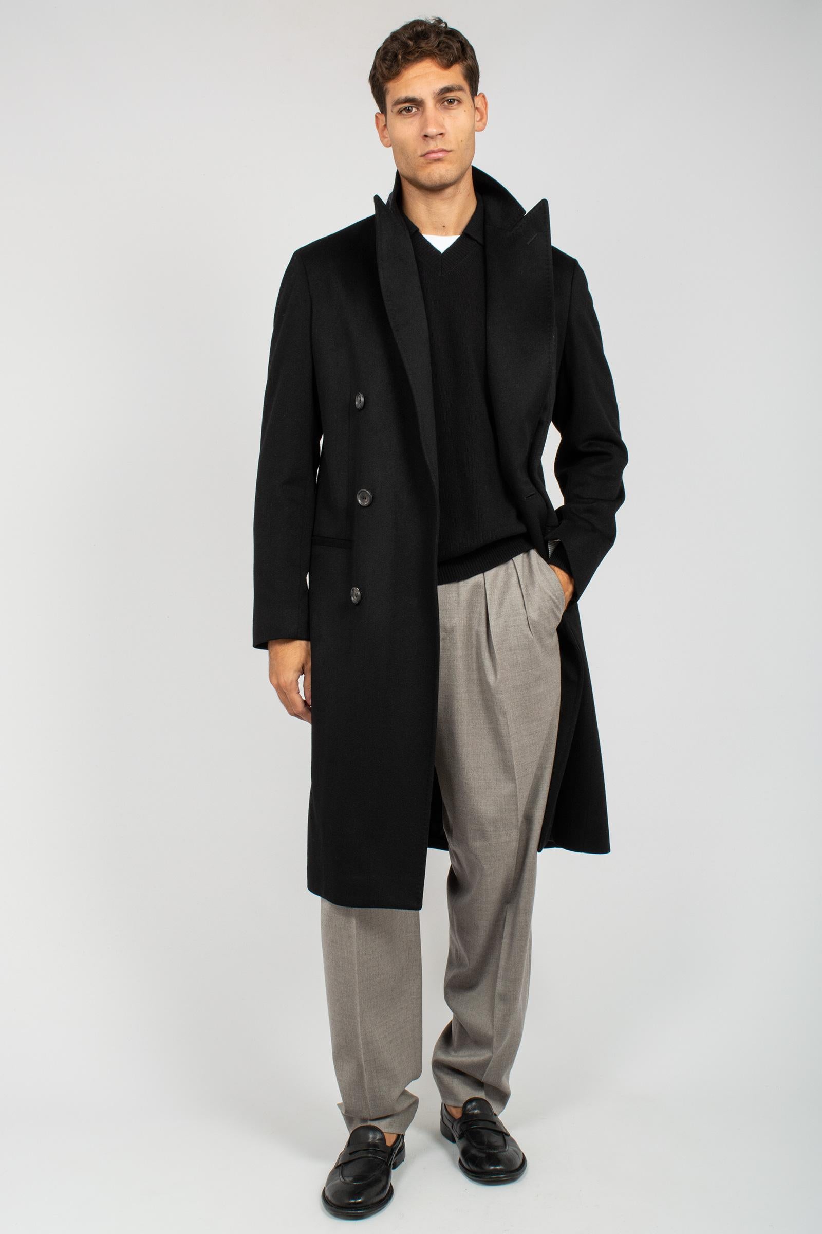 cappotto doppio petto in panno di lana 'capolavoro loropiana' 8400784400 9351 TARDIA