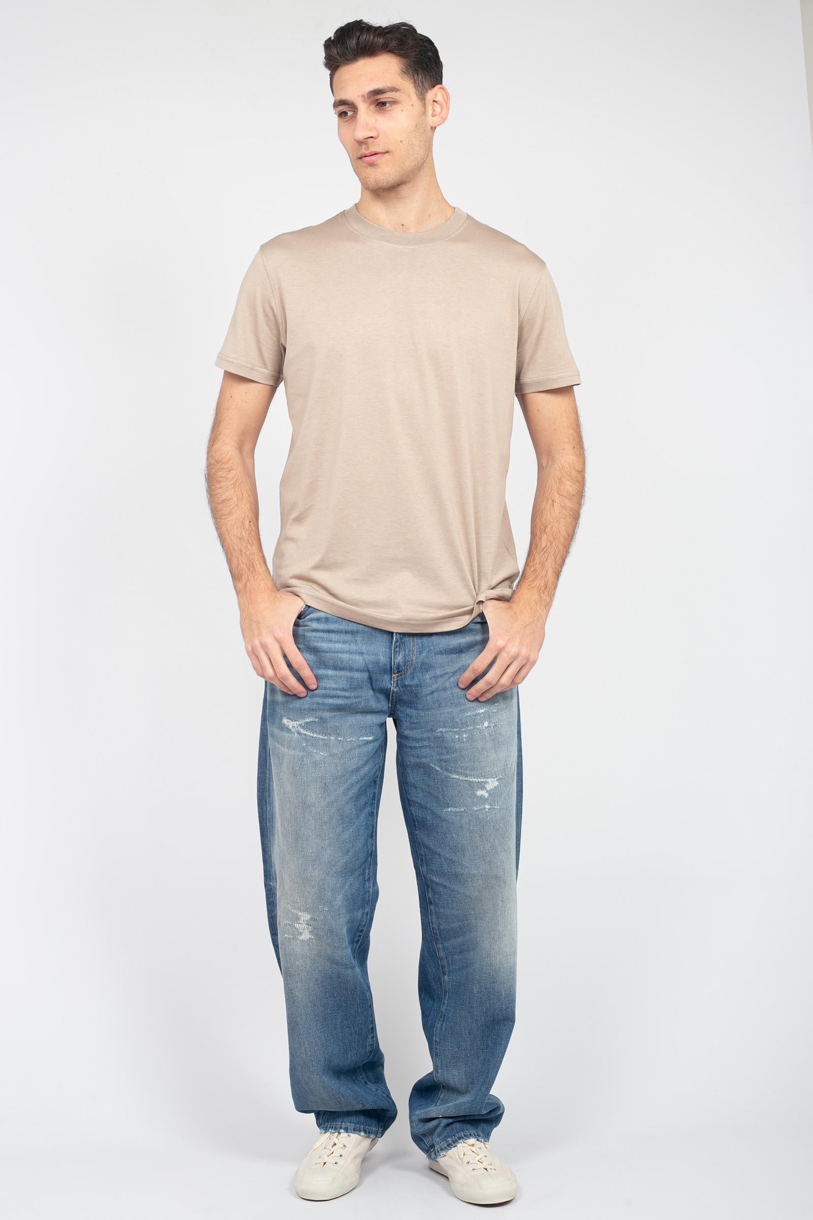 t-shirt in cotone e seta TL5STM050LEL 01CD0050 PT TORINO