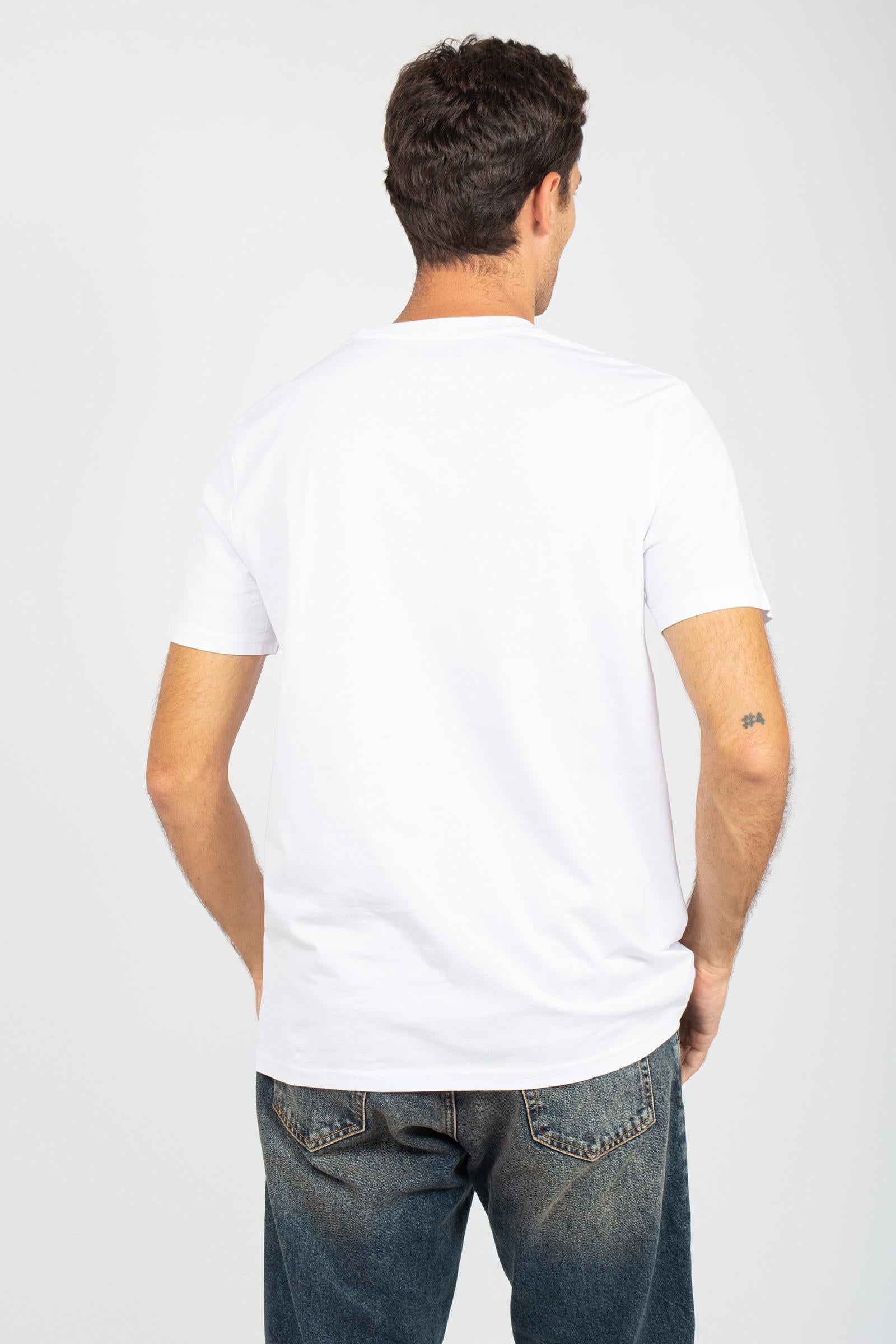 t-shirt in cotone ' table for two' TSBASIC949TABLE WHT ELITE