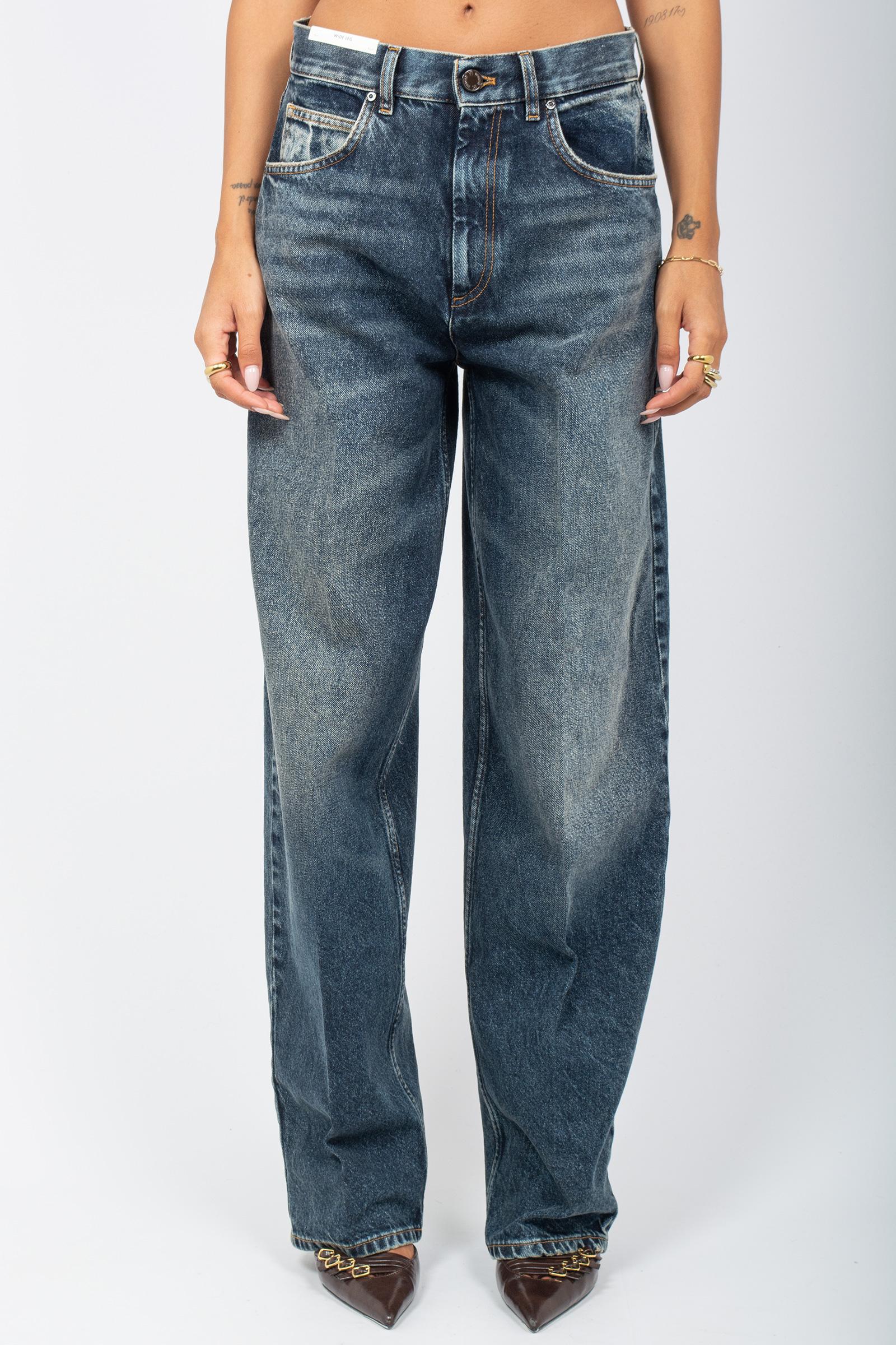 denim wide leg in cotone 'megan' C1VPMGZ0 AW0220MN32 PT TORINO DENIM