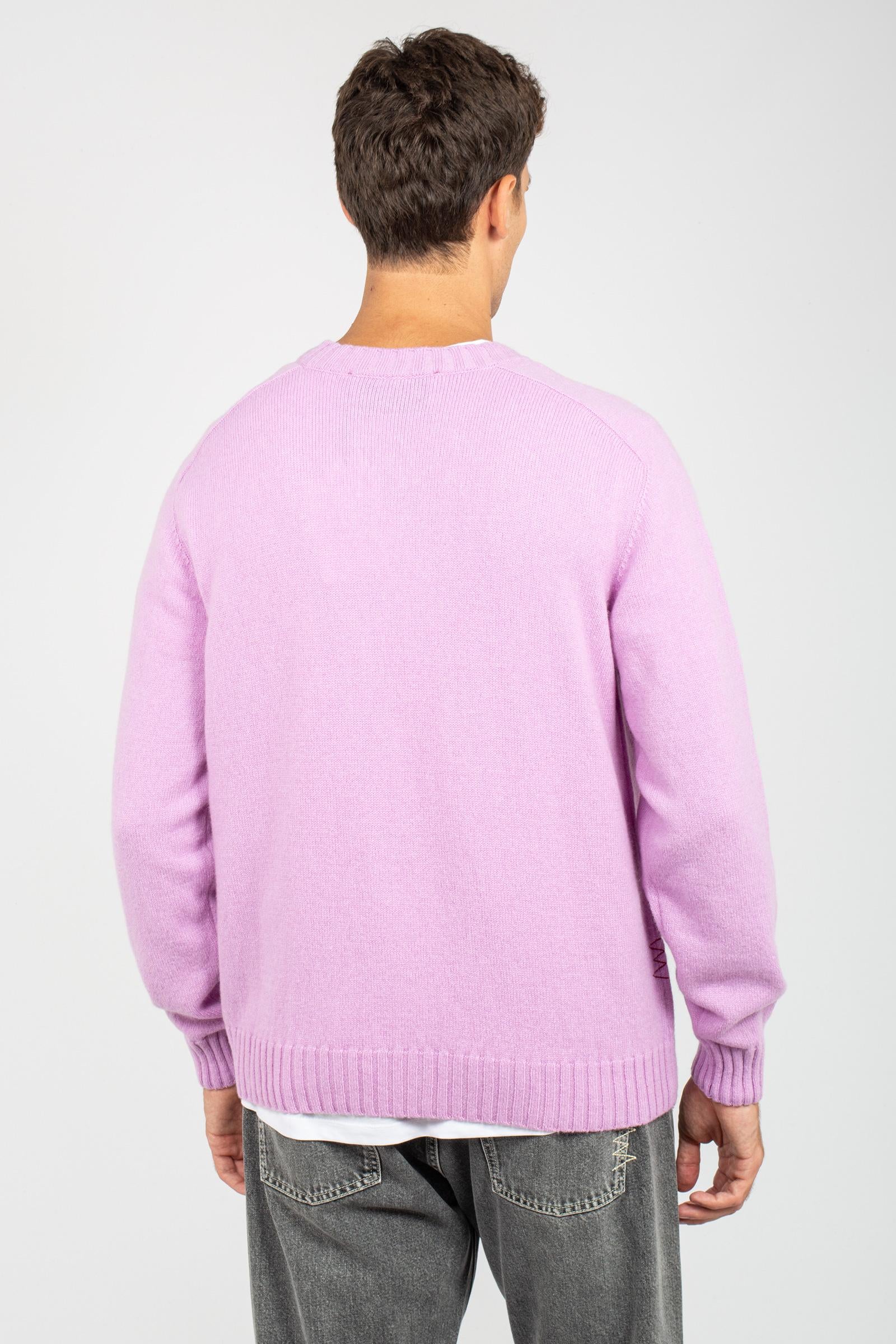 cardigan chanel in lana B9F0022 GLICINI AMARANTO