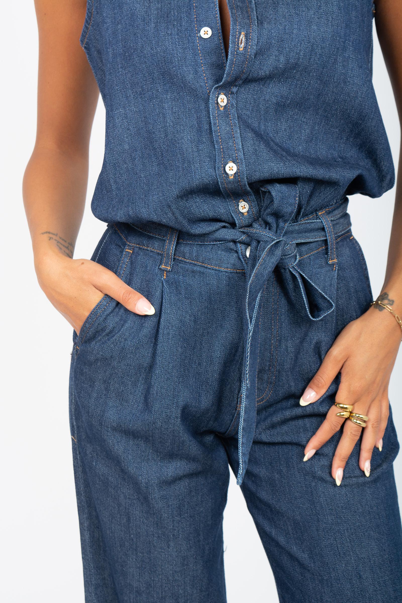 tuta in denim 'halona' 7UL50R710 1A9 7 FOR ALL MANKIND