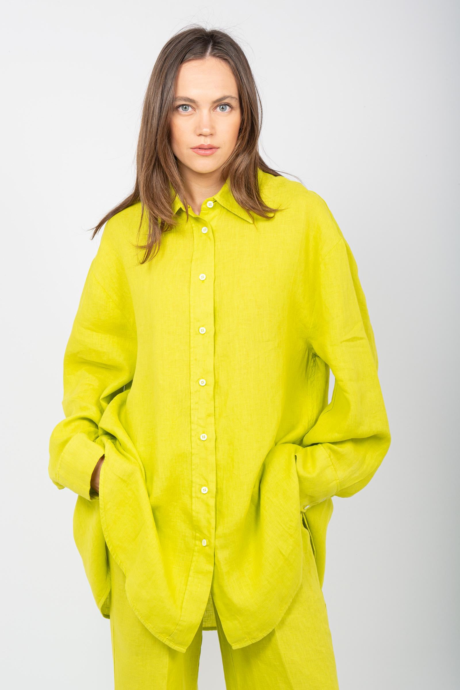 camicia in lino LS467S01 225 DRUMOHR