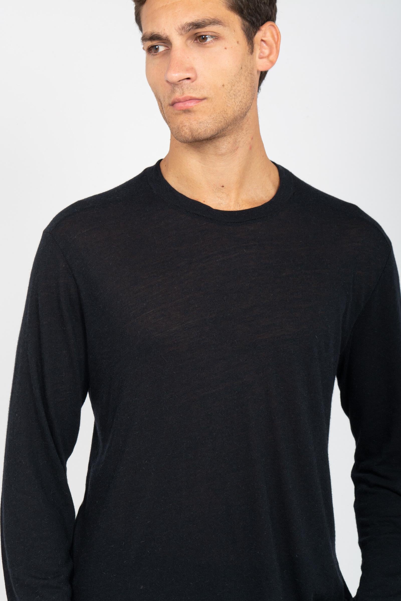t-shirt manica lunga in misto lana AI25AFU70 3 ATOMO FACTORY