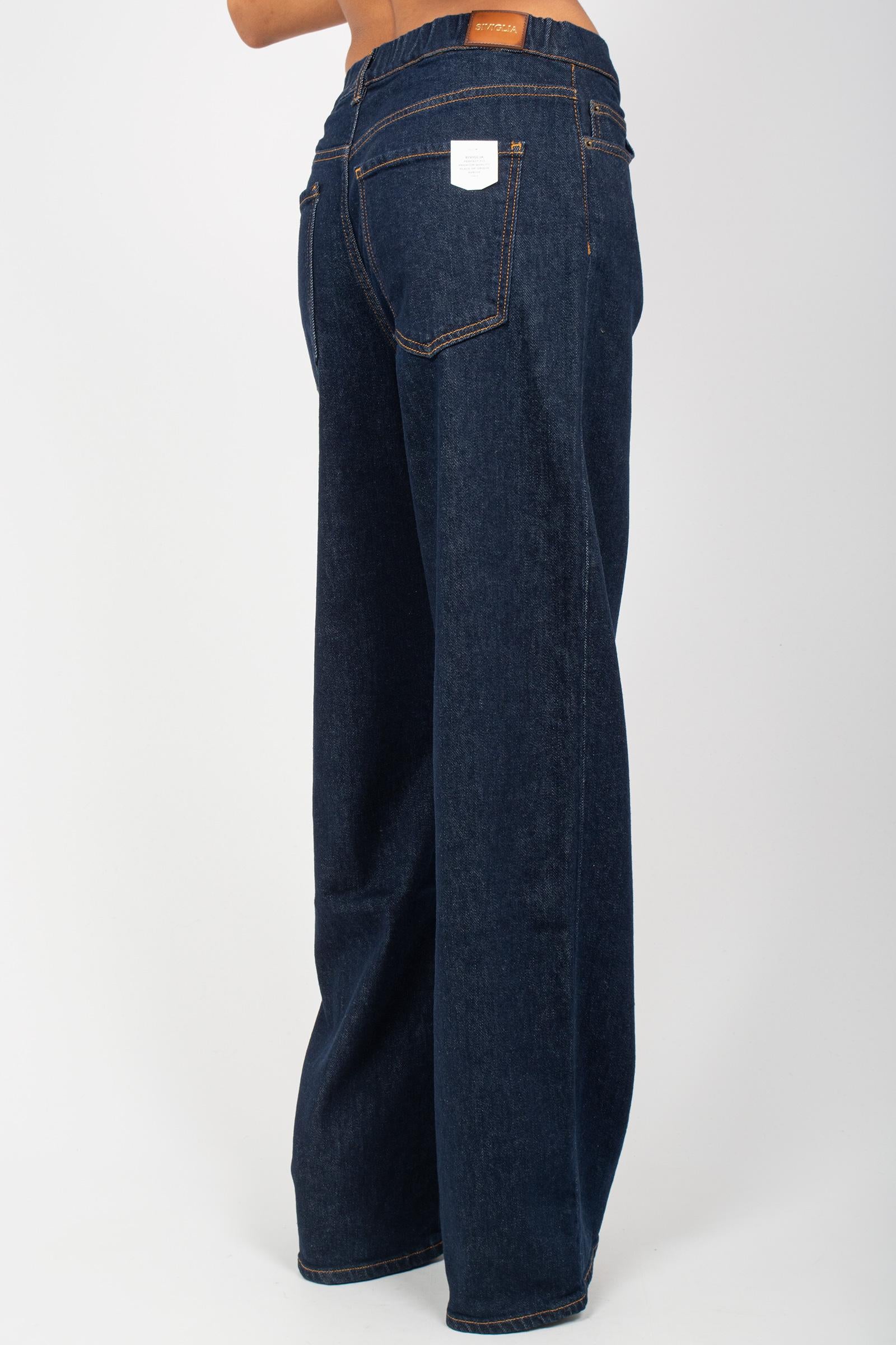 denim in cotone stretch 'carmen' SVW02412D0012 RINSE SIVIGLIA
