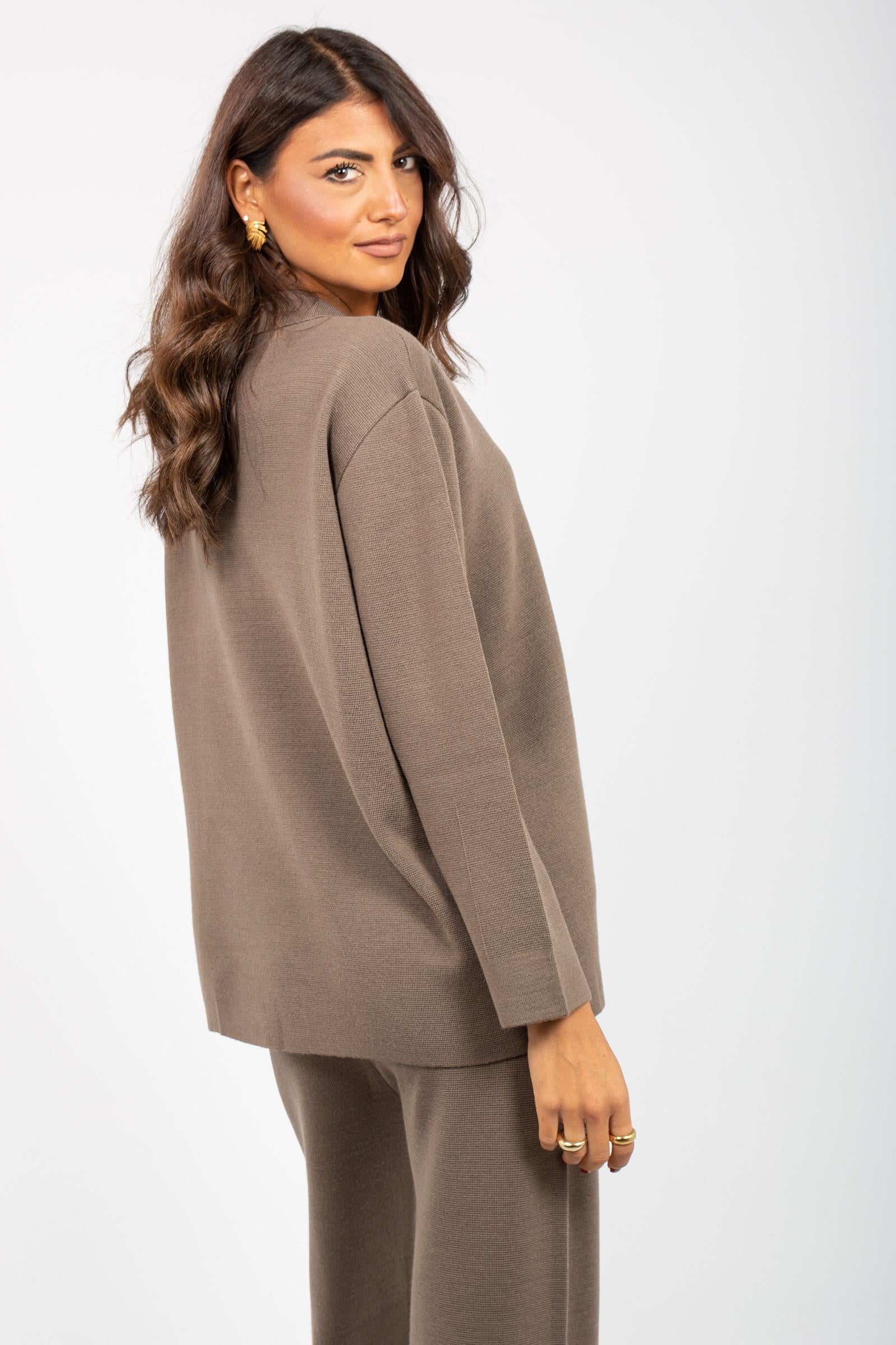 cardigan modello koreano in misto lana 255M6003 067 MAIDA MILA