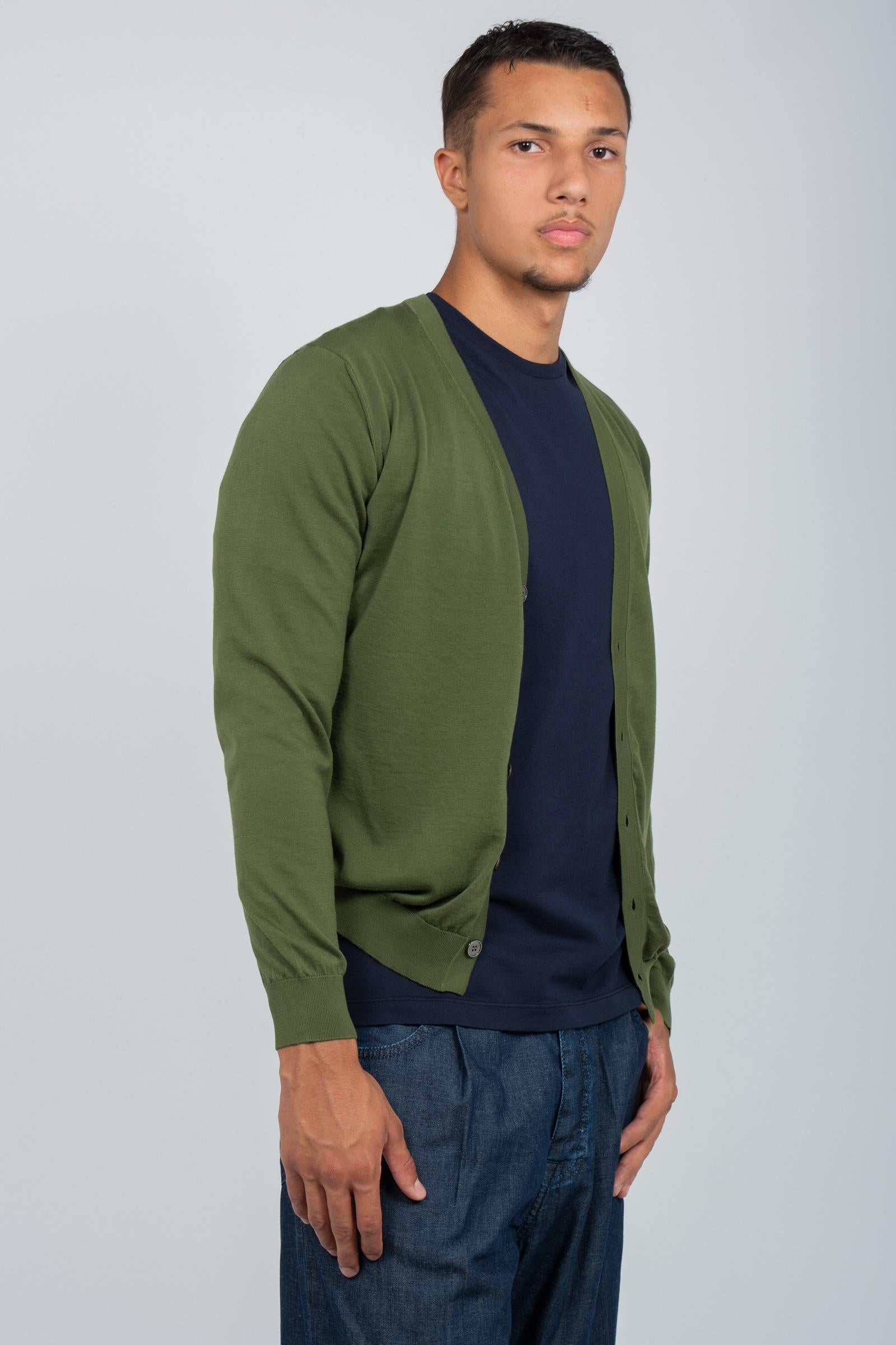 cardigan in cotone unito D0GN109 472 DRUMOHR