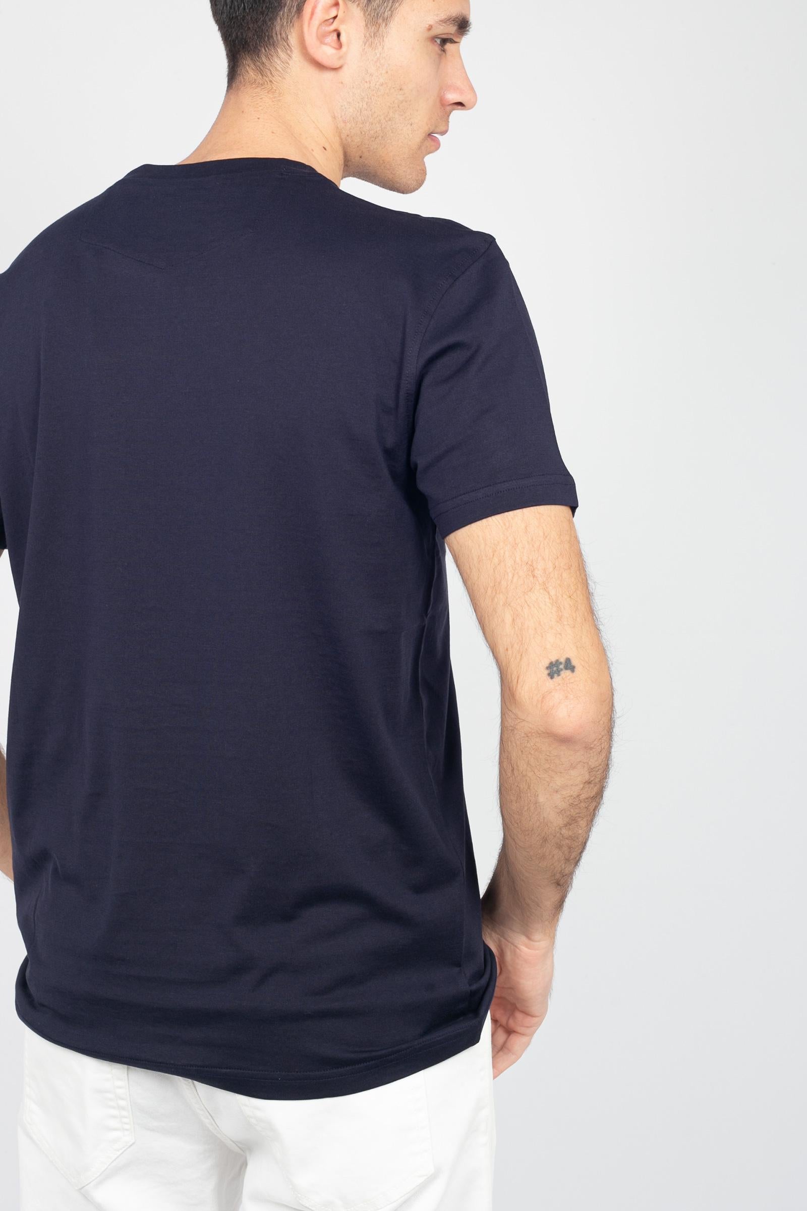 t-shirt in cotone e seta TL5STM050LEL 01CD360 PT TORINO