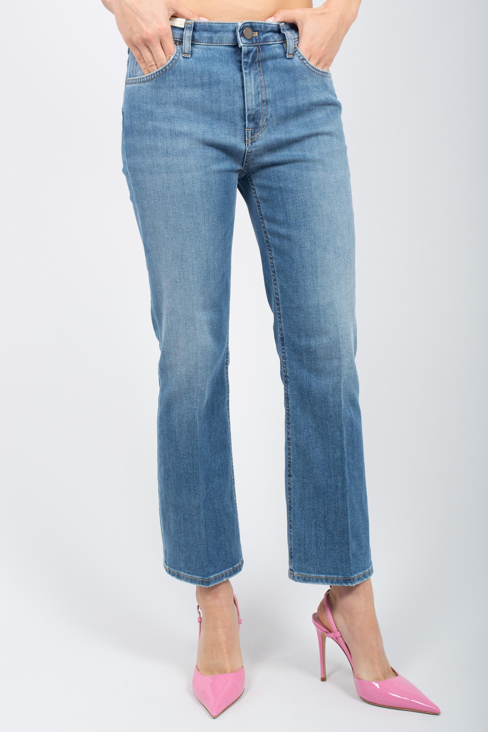 denim flare cropped 'kim' C1VPKMZ0 TX2590MM96 PT TORINO DENIM