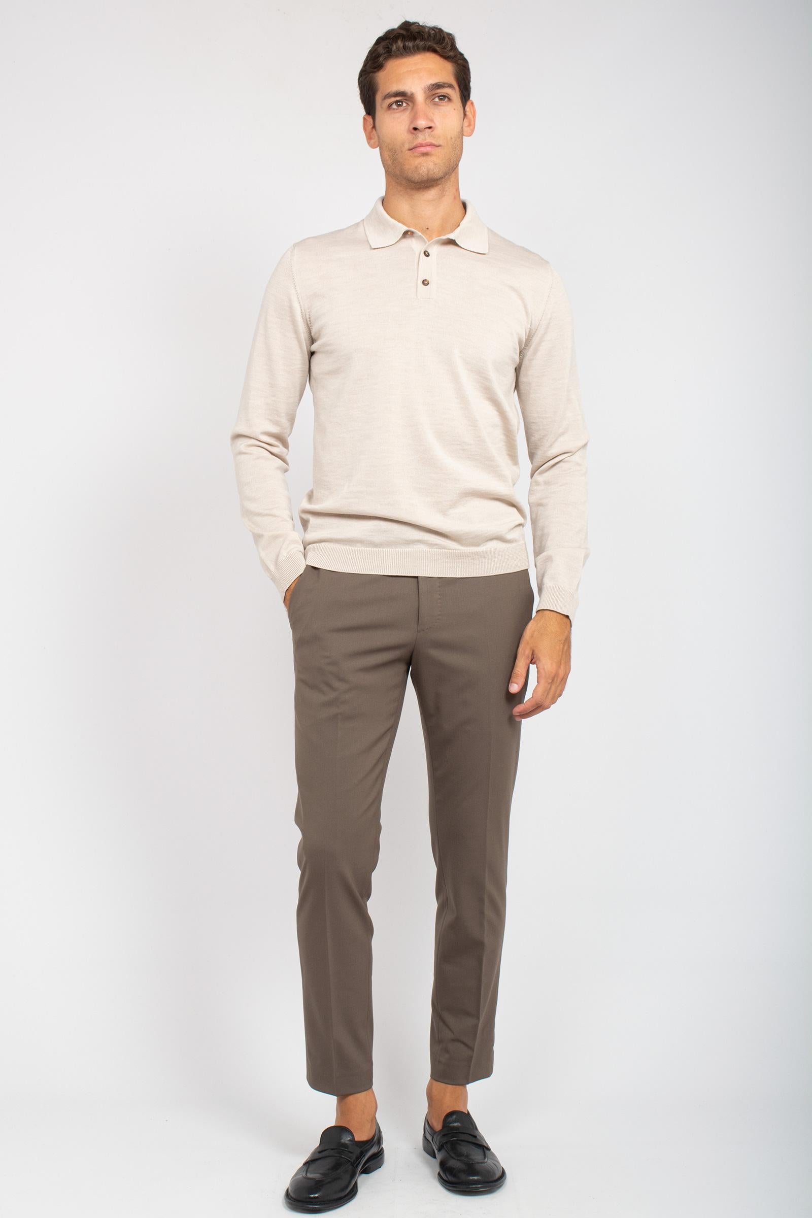 pantalone in lana stretch 'dieci' COAFX0Z00FWD MA370105 PT TORINO