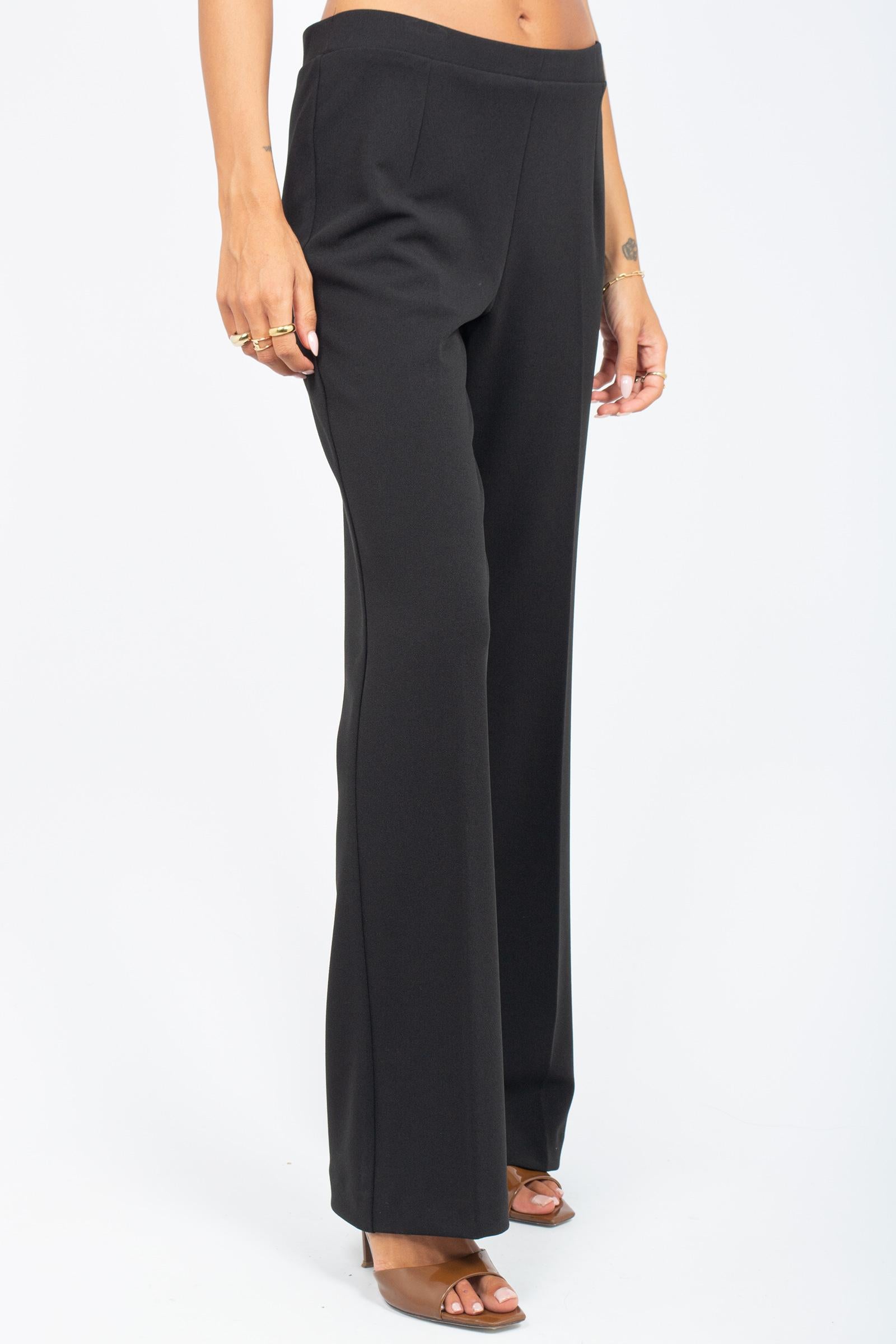 pantalone in cadis P008GRAZIANO BLACK SANGERMANO