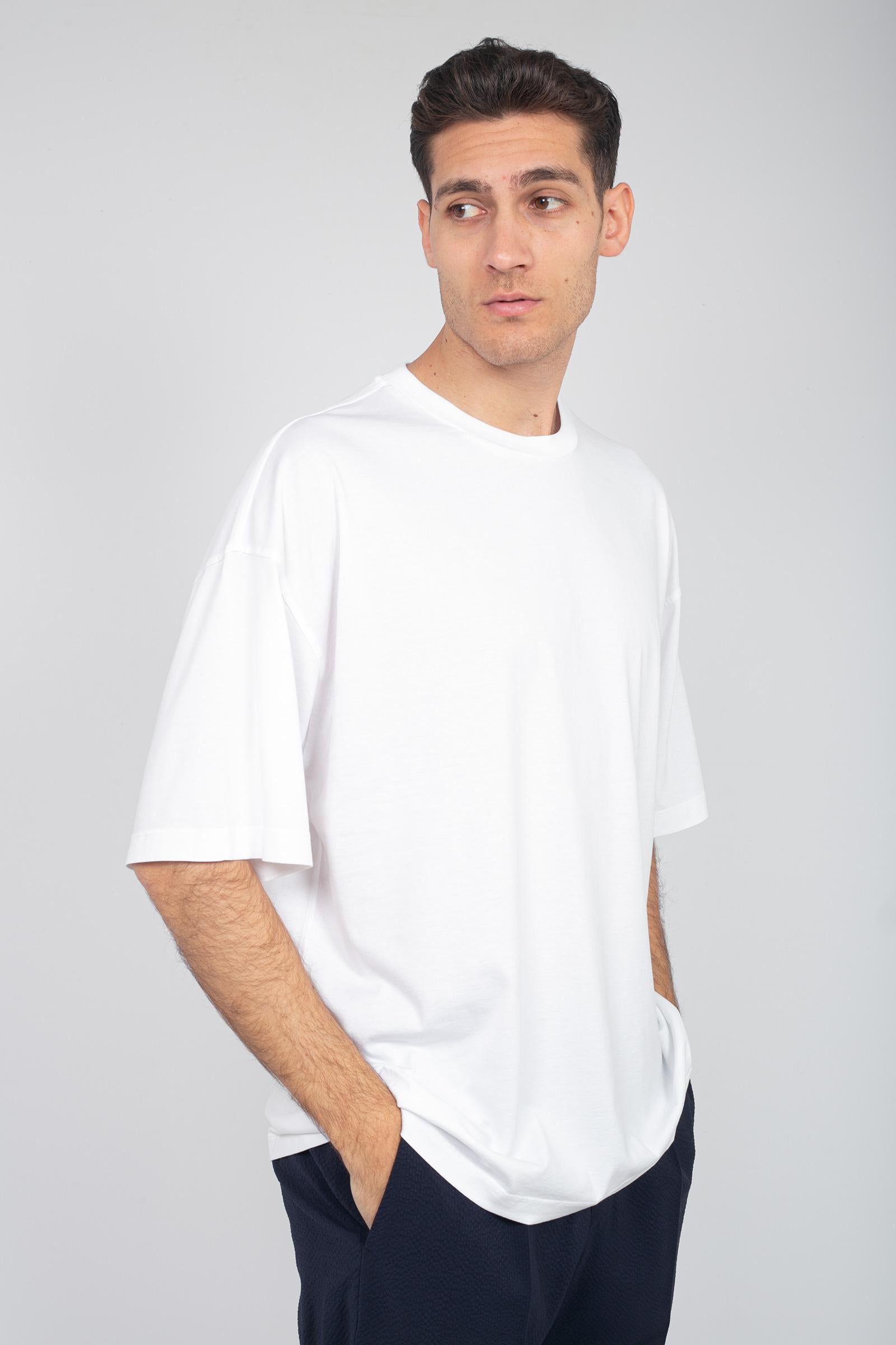 t-shirt oversize in cotone RB51221 01 ROBERTO COLLINA