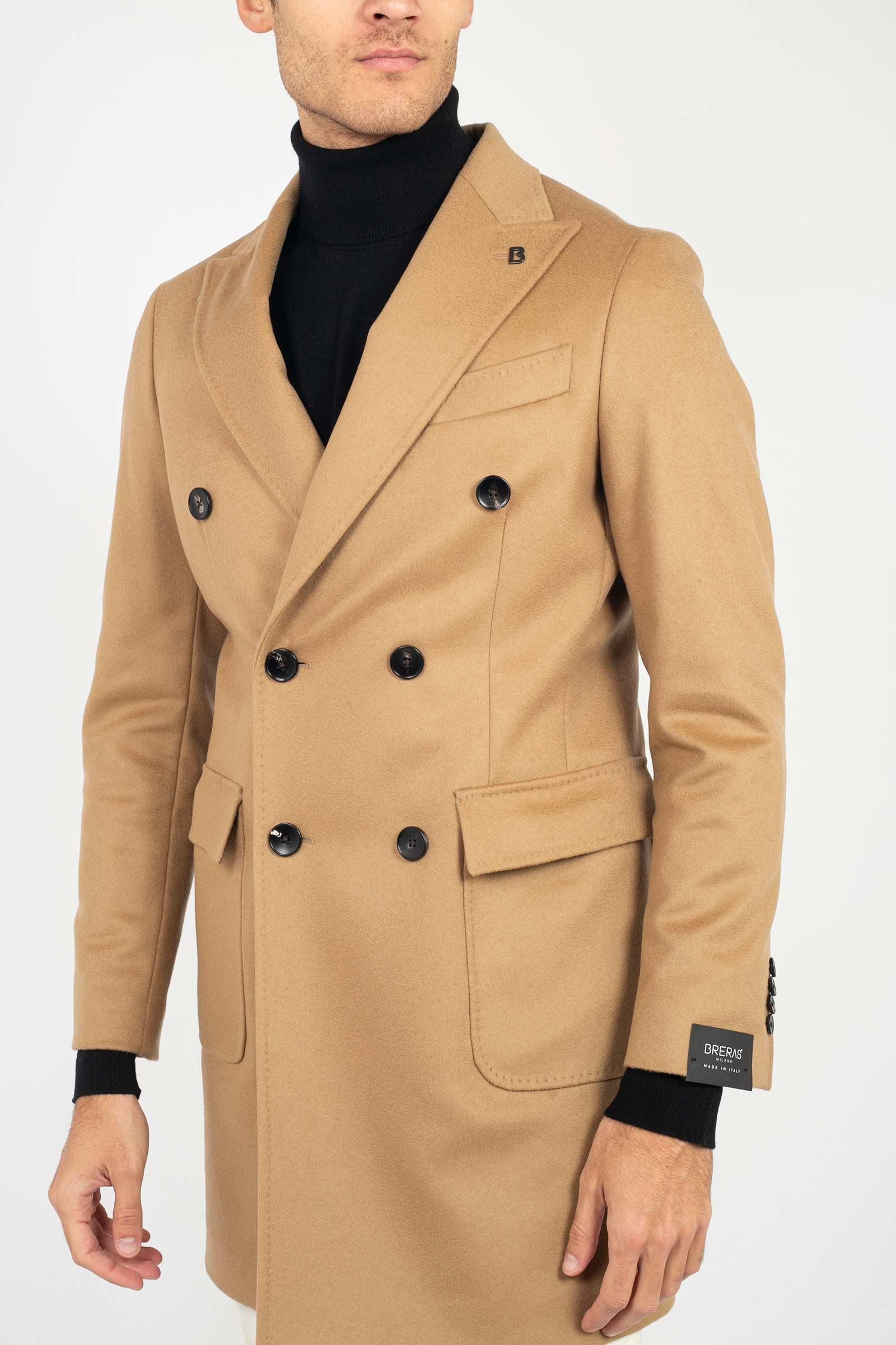 cappotto doppio petto in panno di lana vergine A4LIONEC100 100 BRERAS