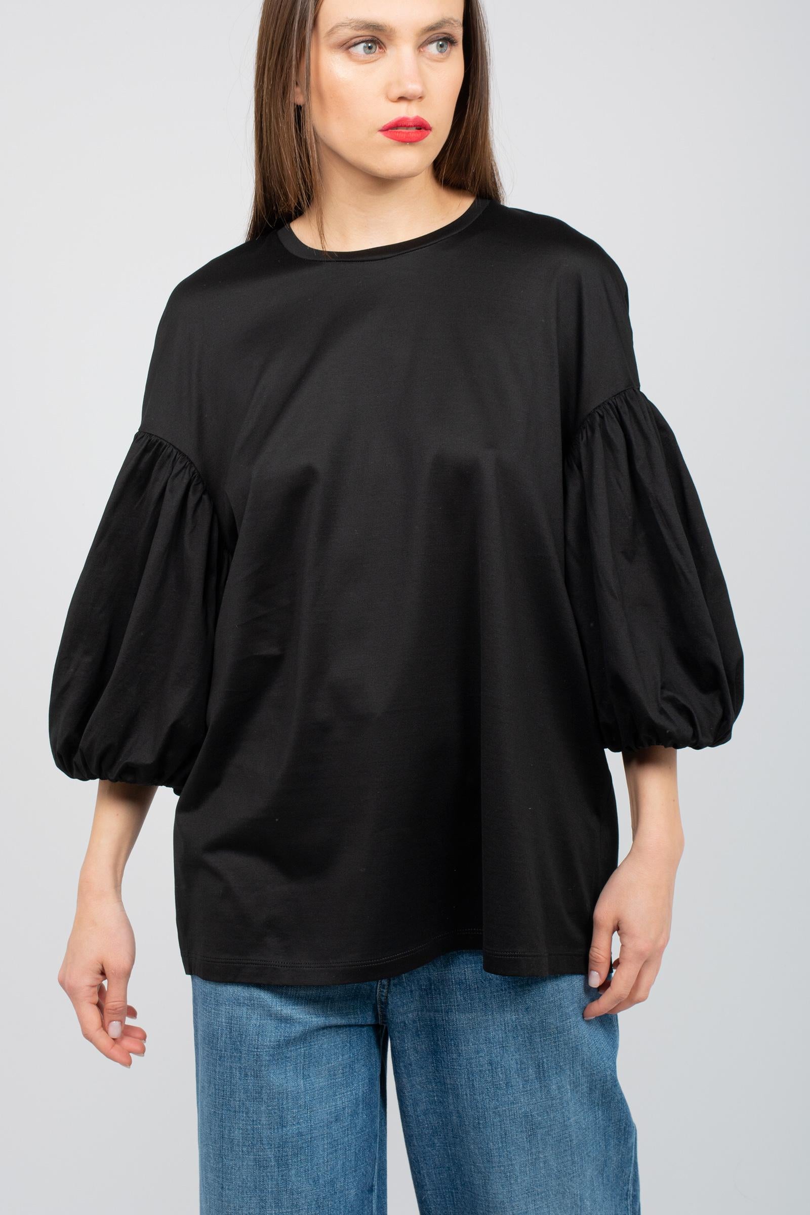 t-shirt manica baloon DRAGONCELLODD03 NERO DOUUOD