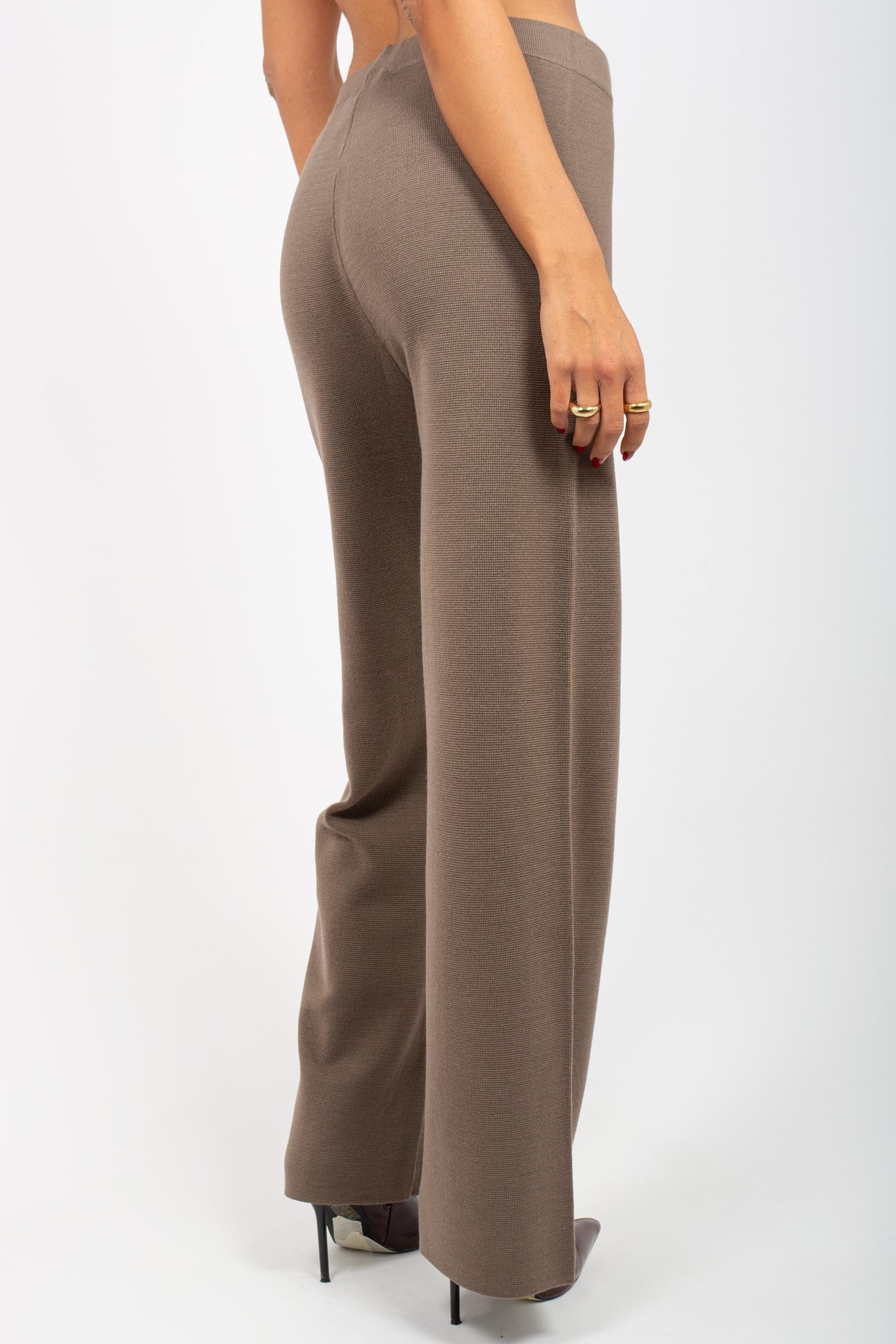 pantalone palazzo in misto lana 255M6015 067 MAIDA MILA