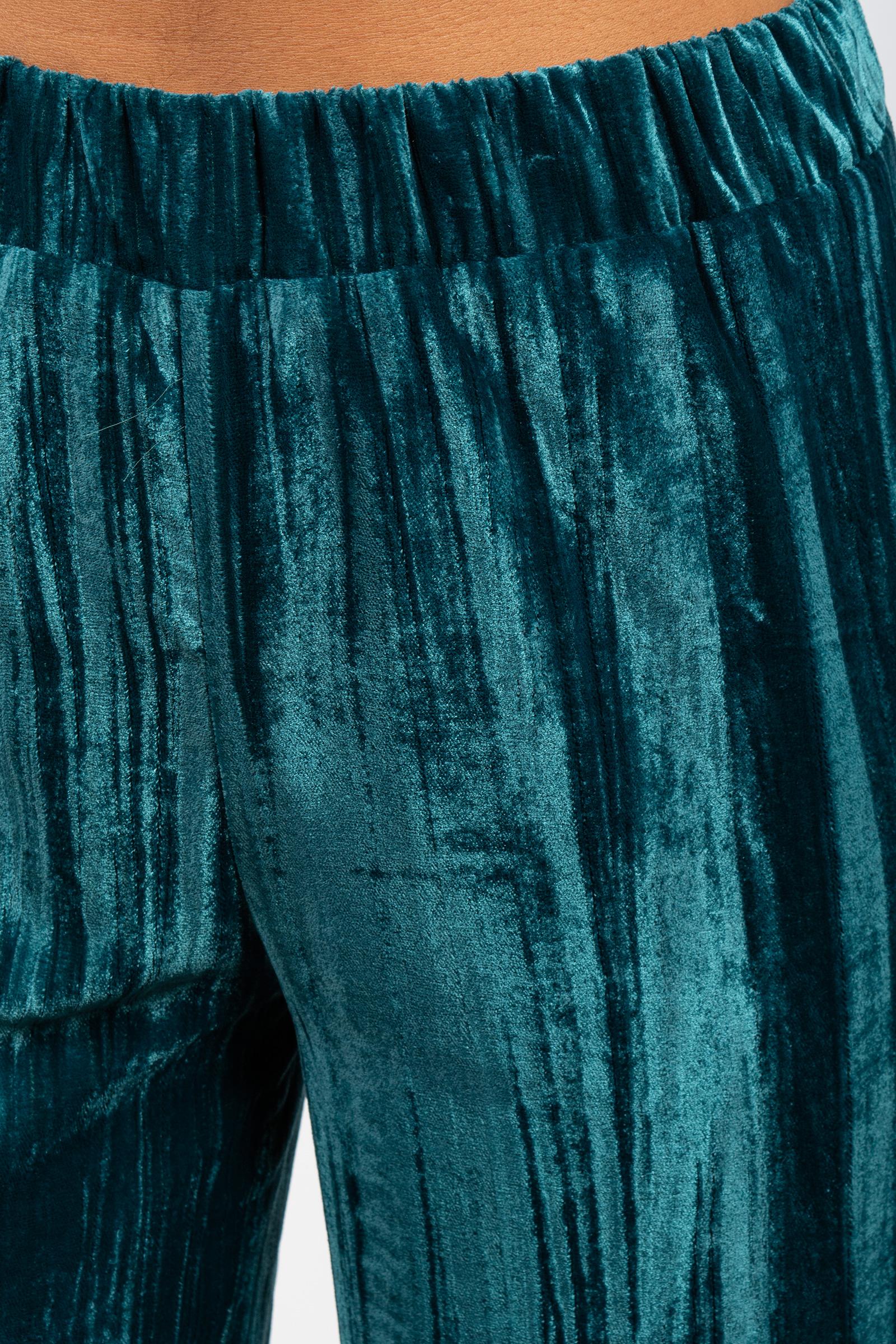 pantalone in velluto striato P009LIONE VERDE SANGERMANO