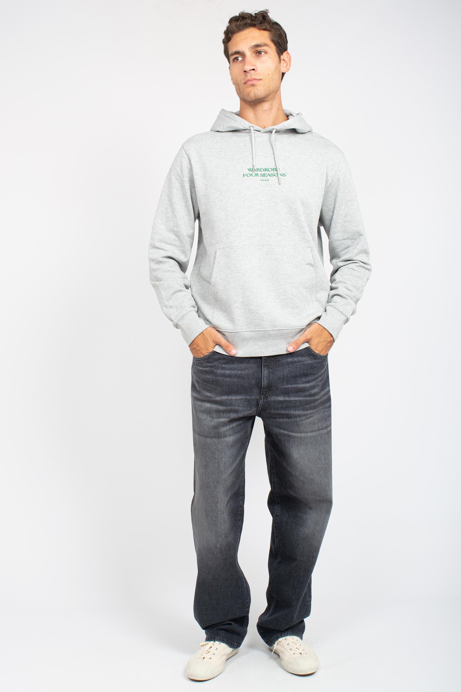 felpa con stampa in cotone HOBASIC915ROBE GRYVERDEMELA ELITE
