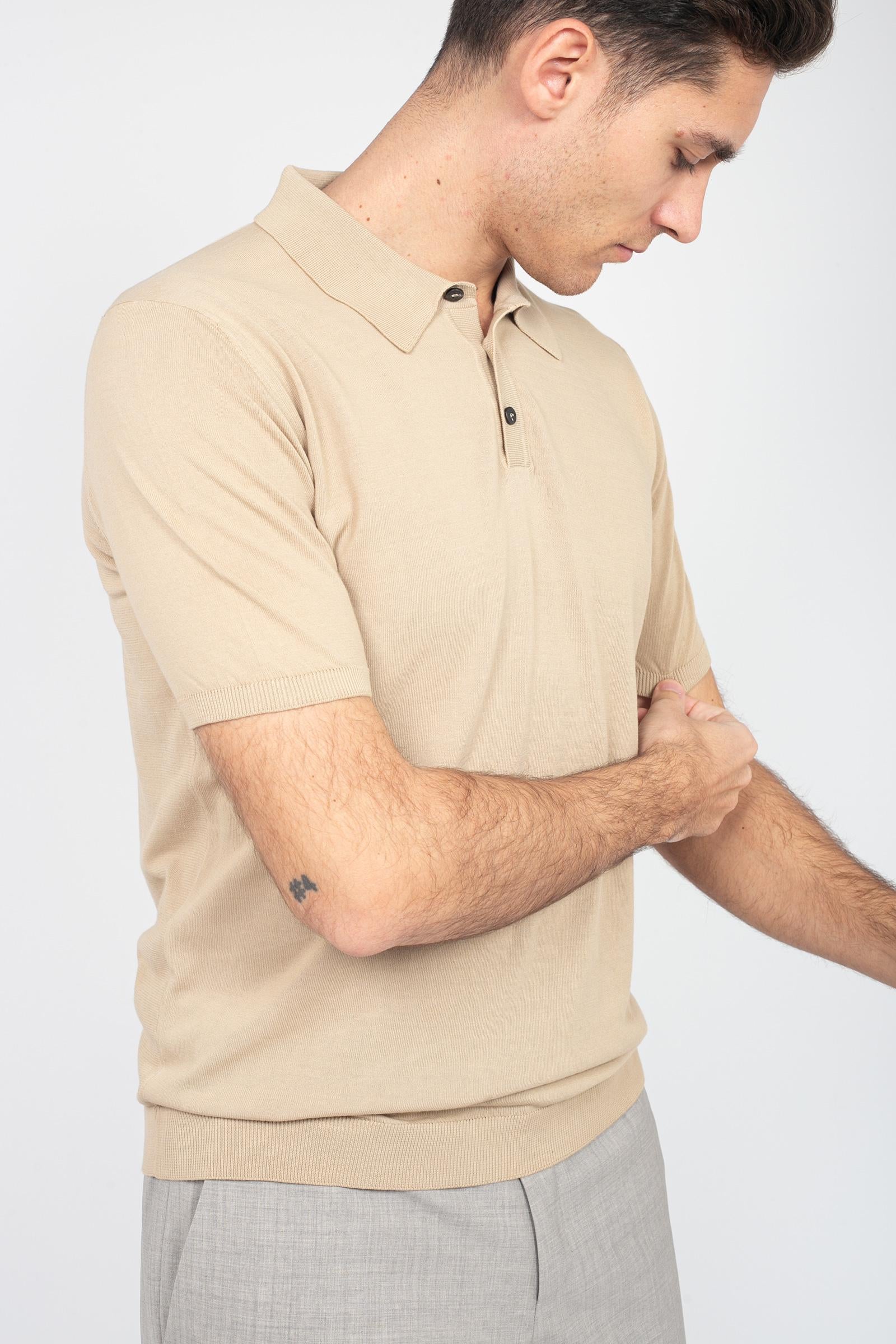 polo in filo di cotone RB10024 05 ROBERTO COLLINA
