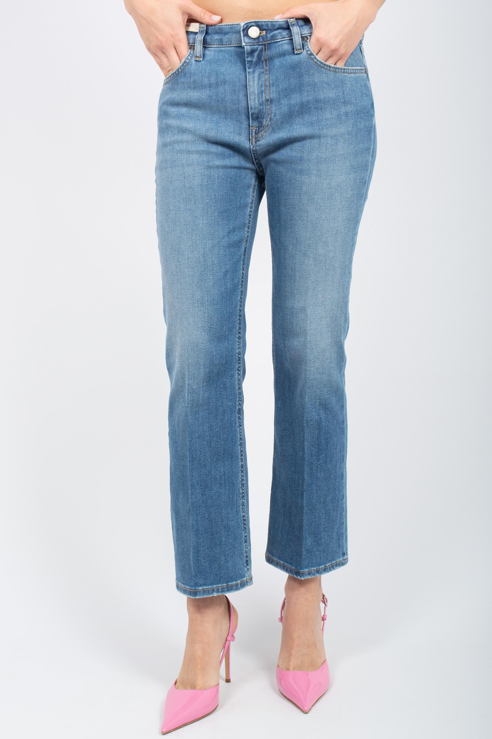 denim flare cropped 'kim' C1VPKMZ0 TX2590MM96 PT TORINO DENIM