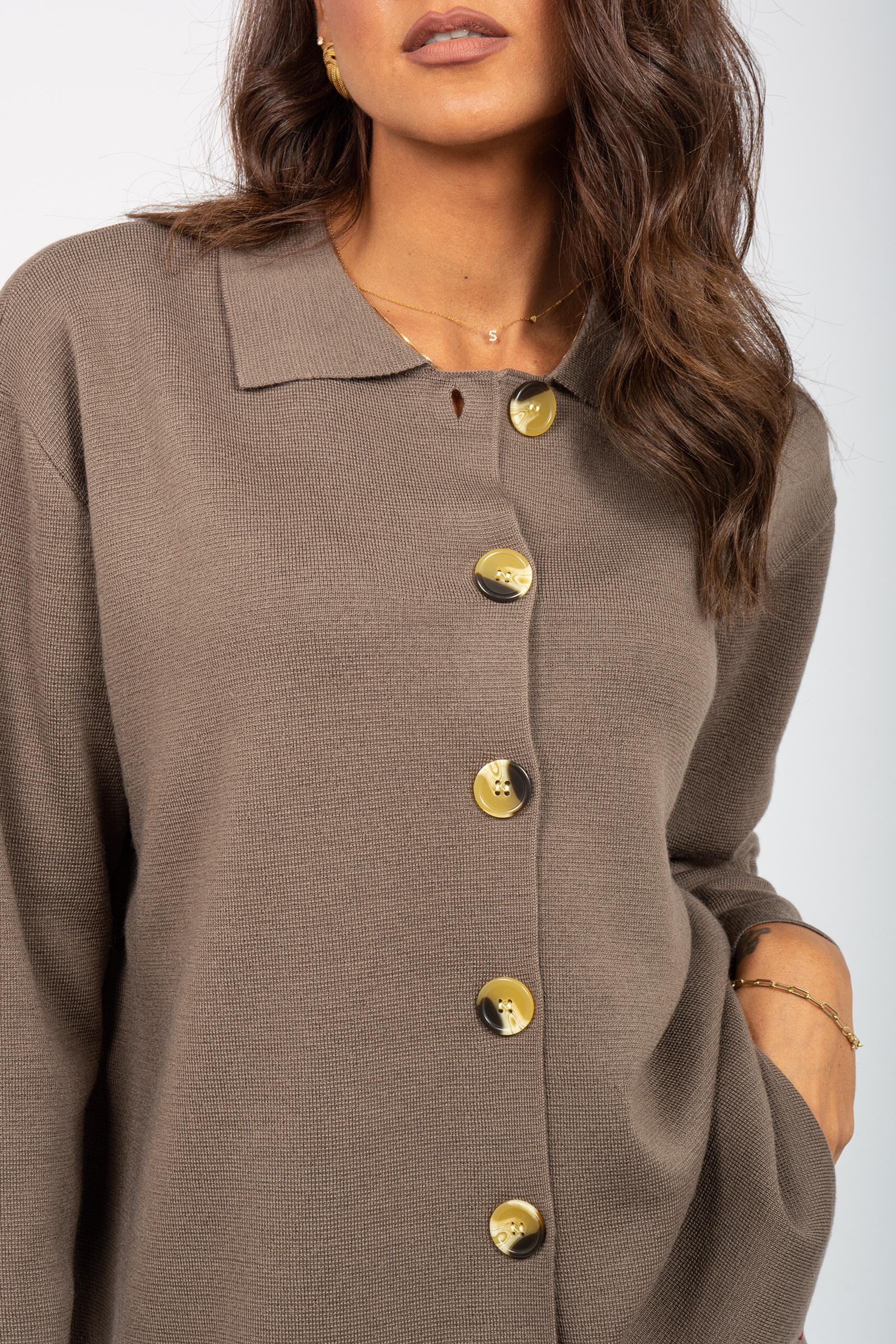cardigan modello koreano in misto lana 255M6003 067 MAIDA MILA