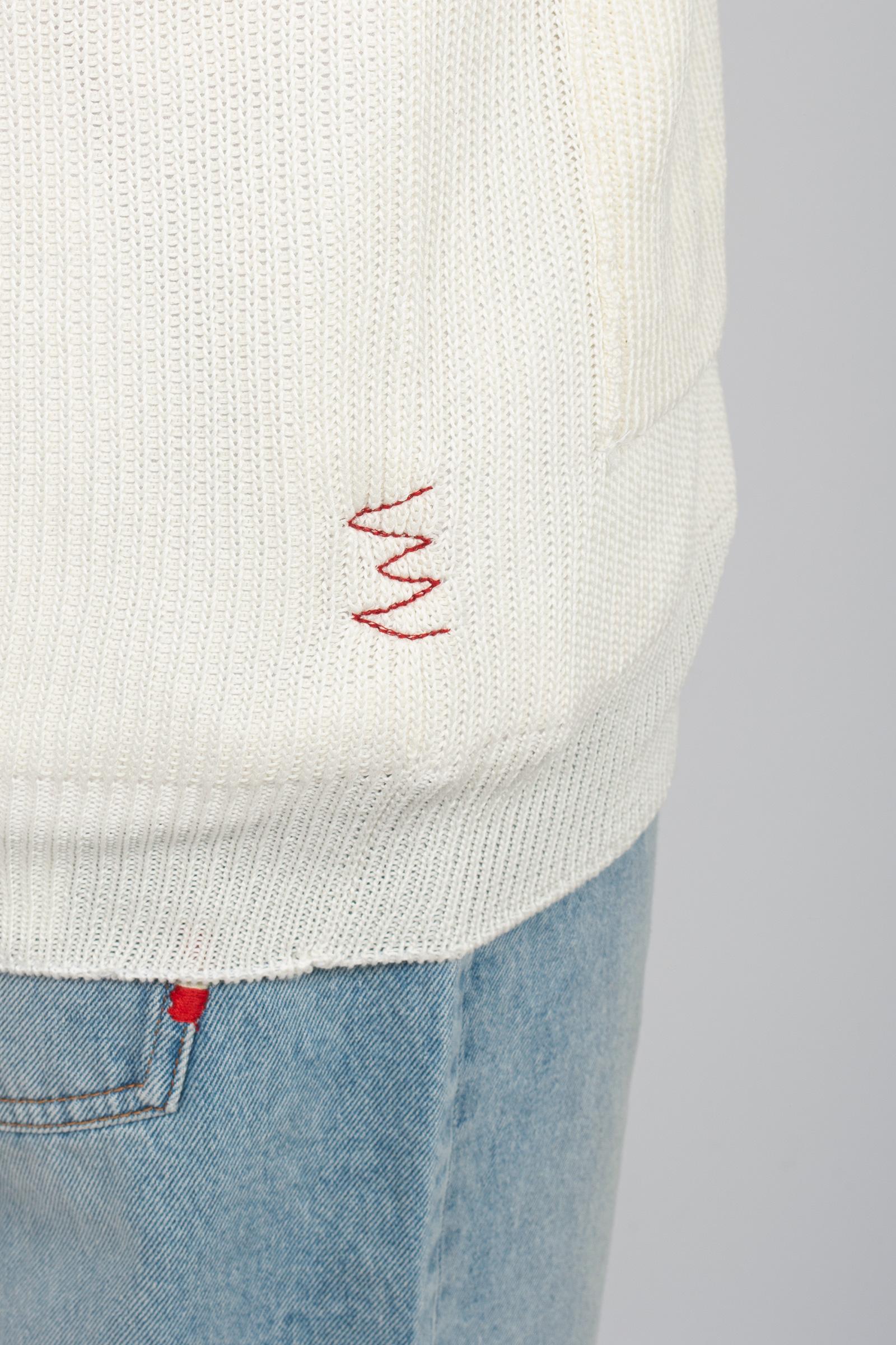 cardigan in cotone B9D0010D BIANCO AMARANTO