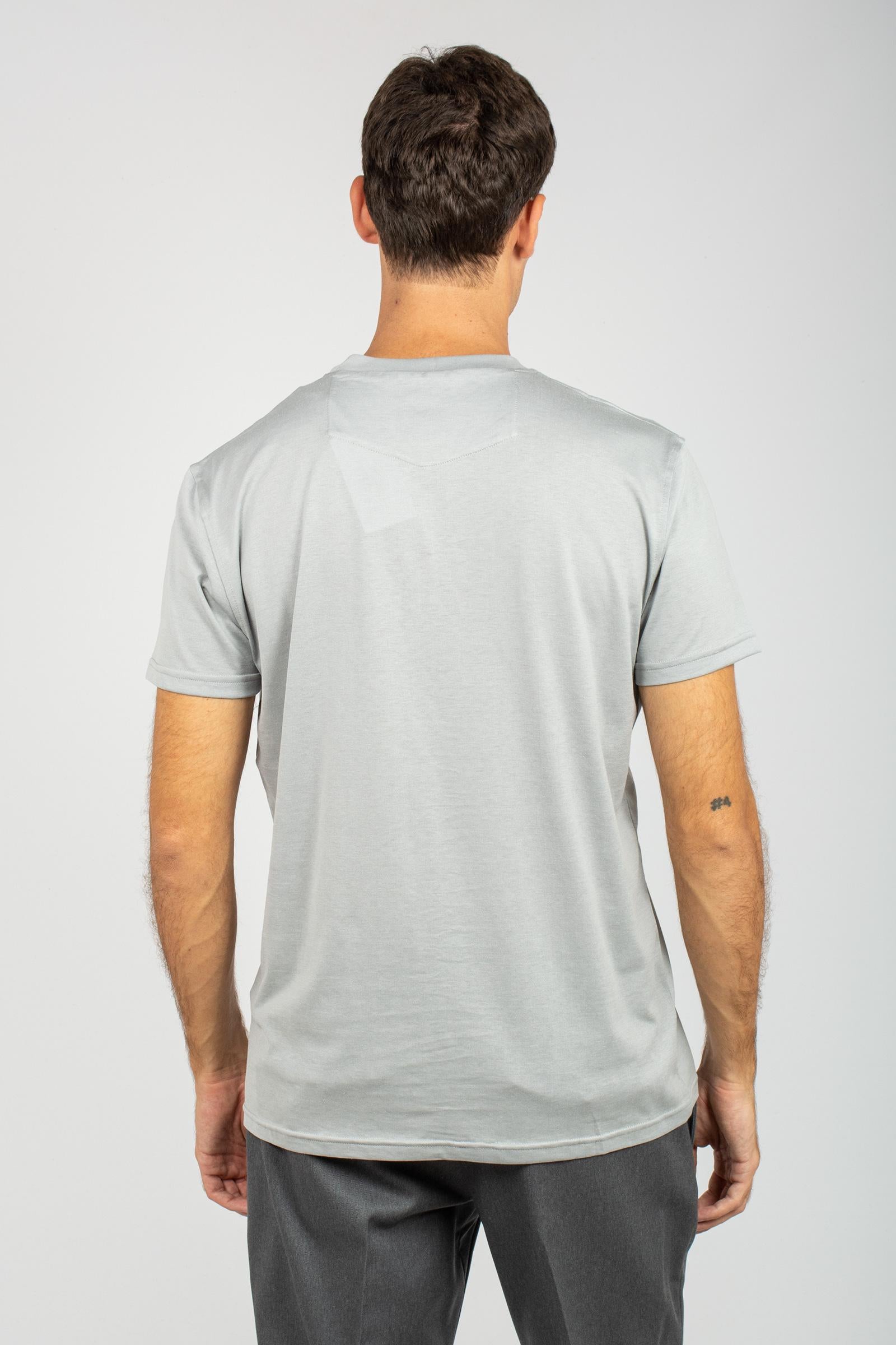 t-shirt in cotone e seta TL5STM050LEL 01CD0220 PT TORINO