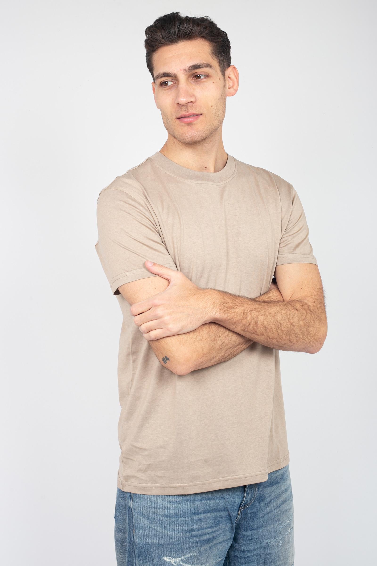 t-shirt in cotone e seta TL5STM050LEL 01CD0050 PT TORINO