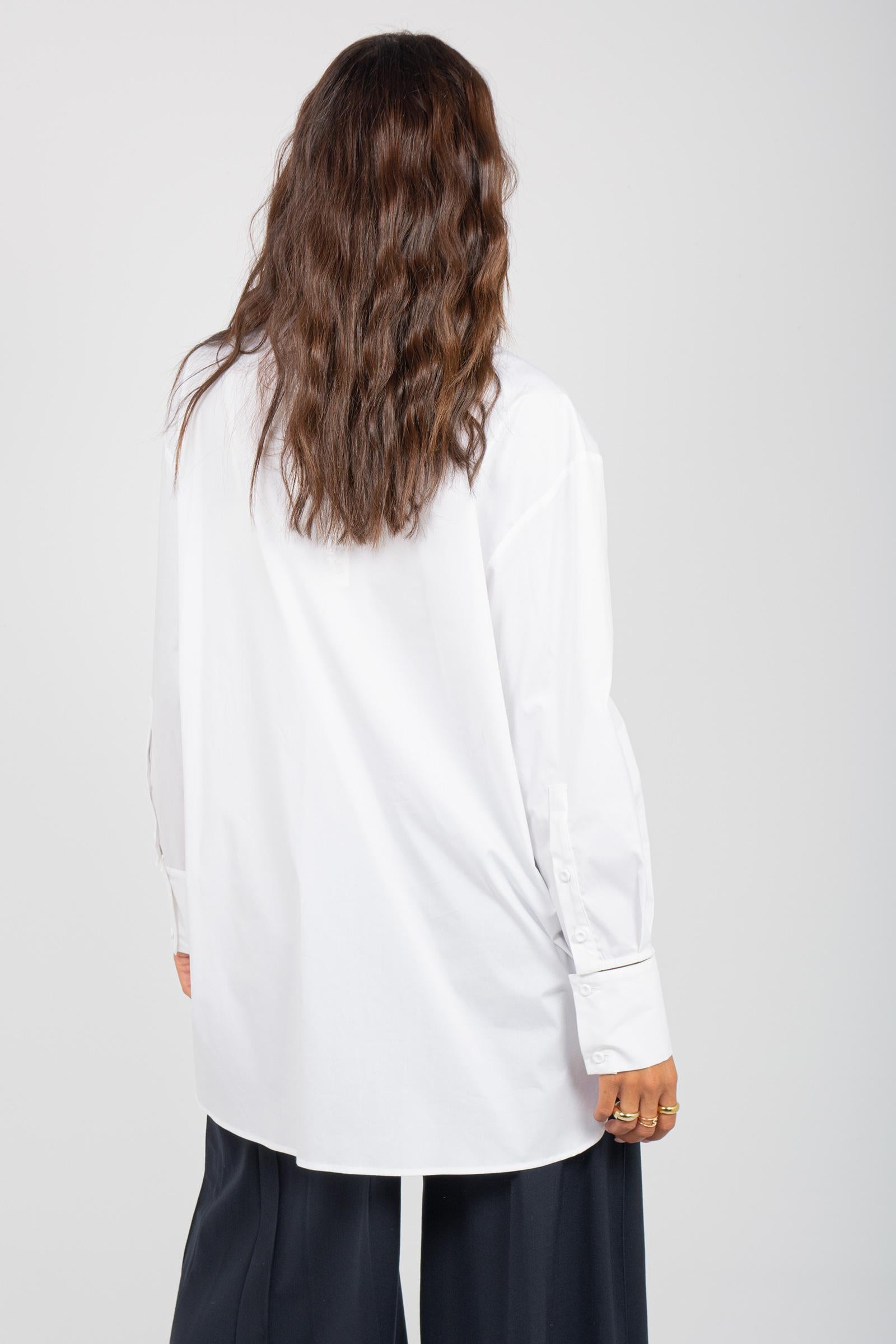 camicia lunga in cotone 'jesusa' S5WK05 A01 SEMICOUTURE