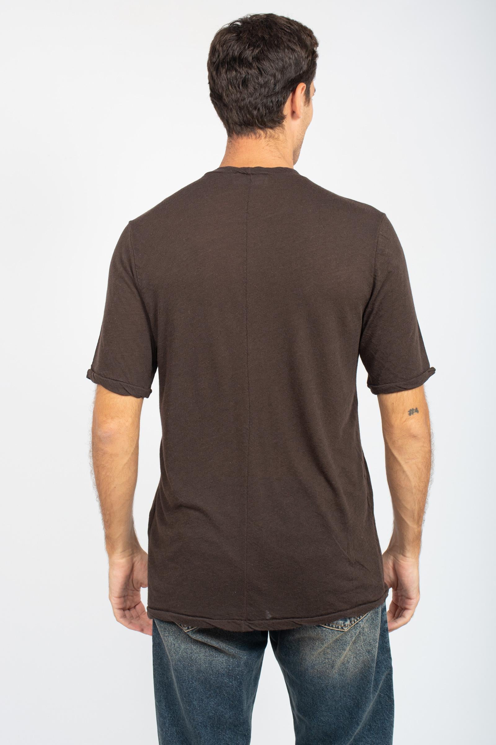 t-shirt mezza manica in misto lana AI25AFU71 24 ATOMO FACTORY