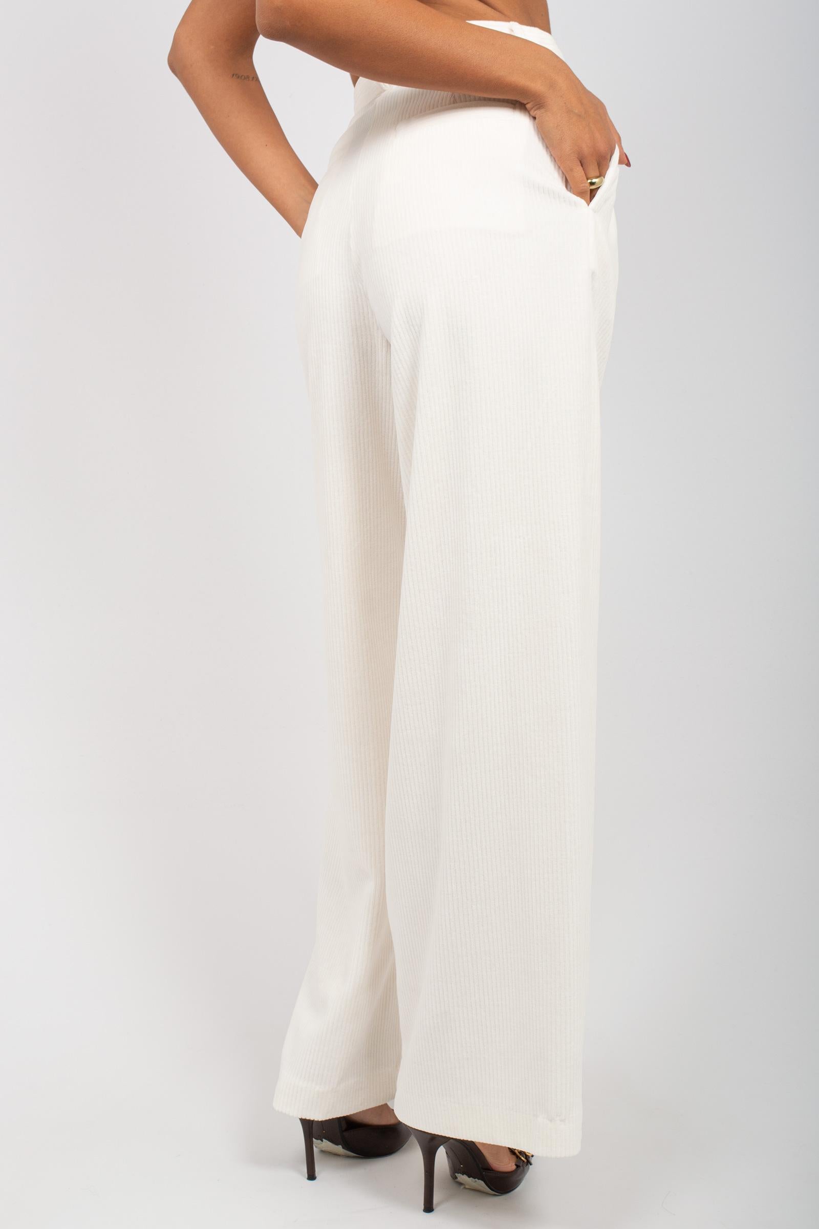pantalone con pince in velluto 'henry' 25267886028600 004 MM - MAX MARA
