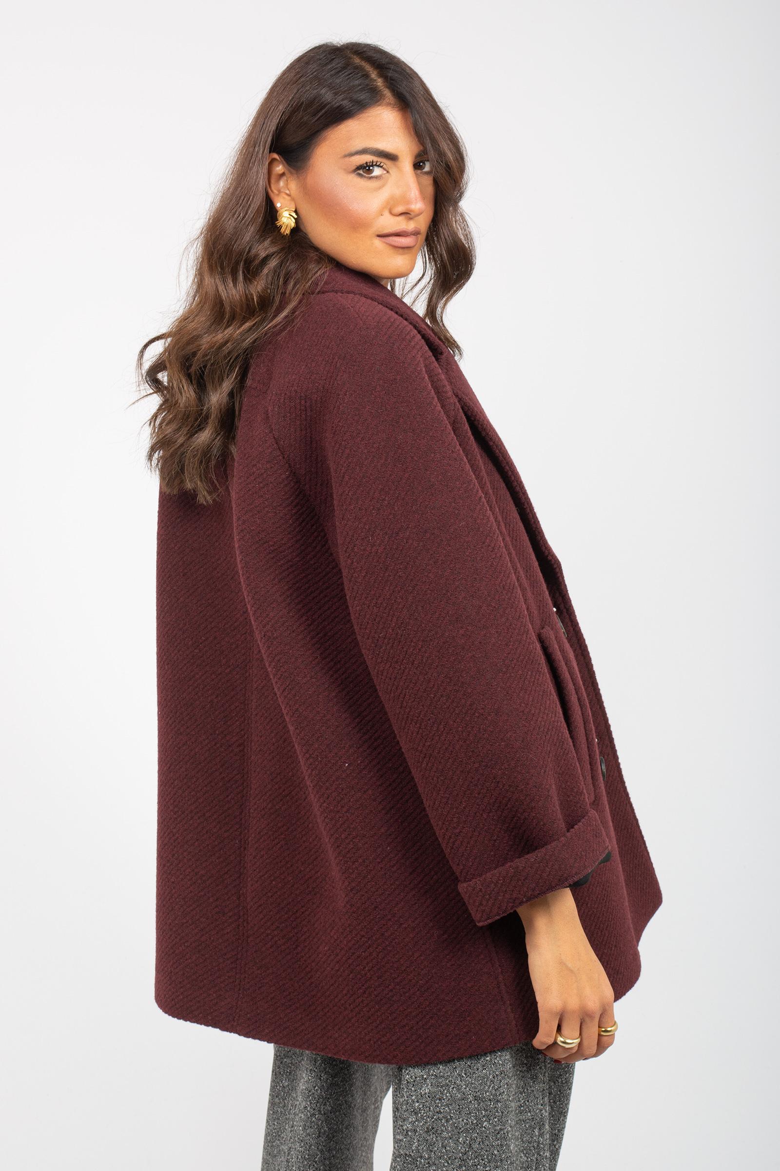 Caban in misto lana 'obliqua' 2526906018000 003 MM - MAX MARA