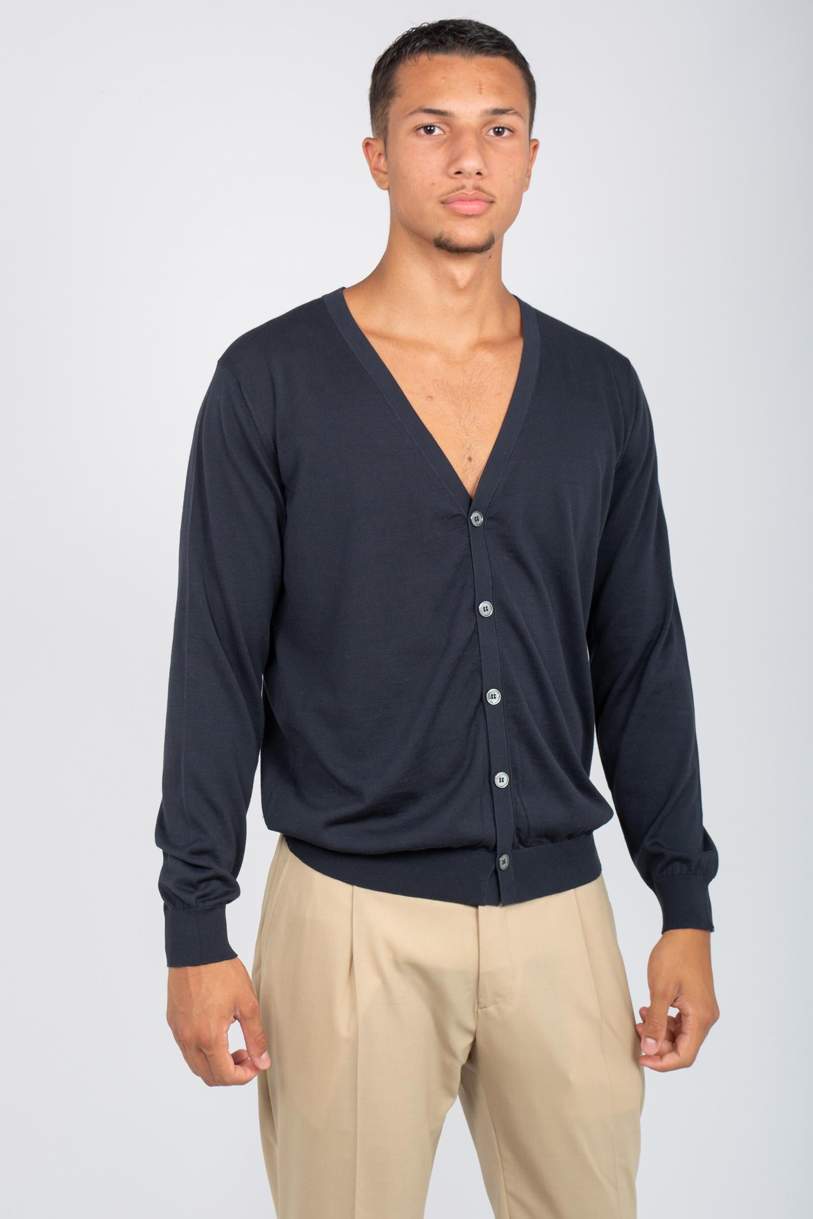 cardigan in cotone unito D0GN109 795 DRUMOHR