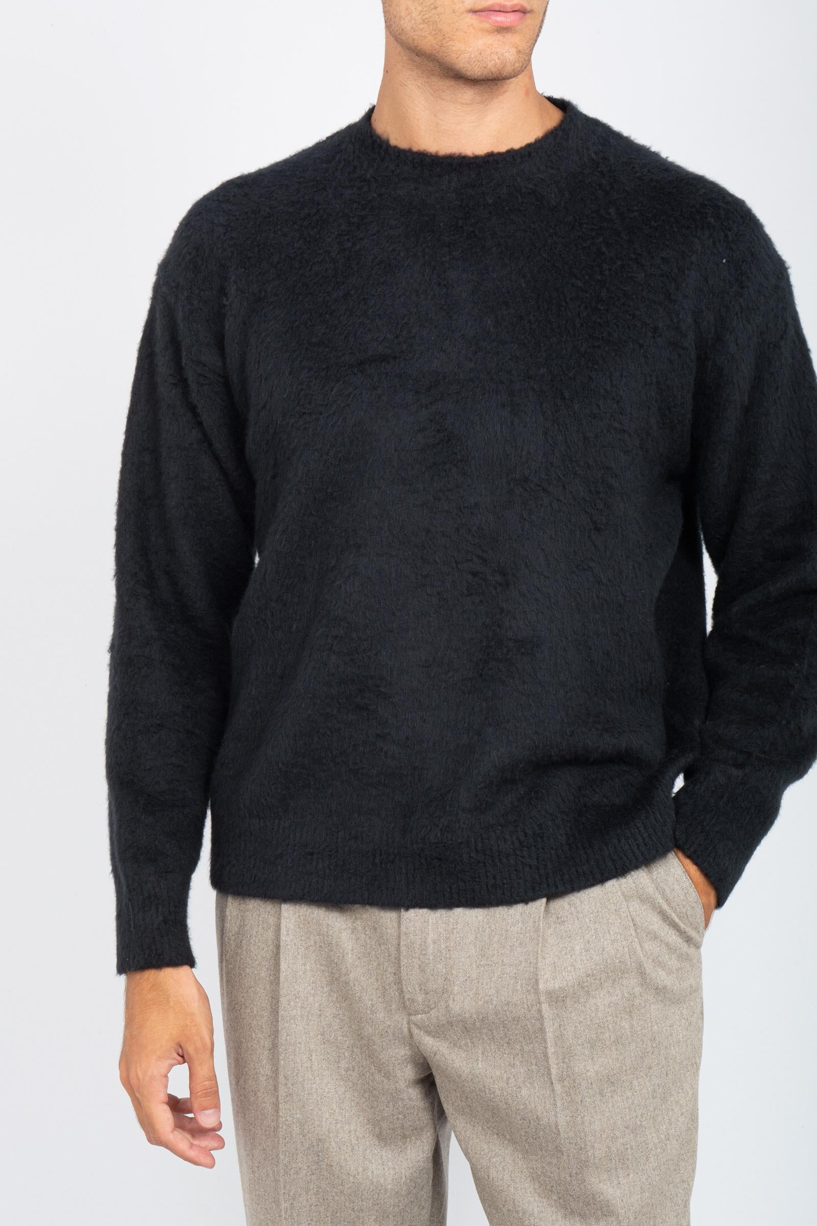 girocollo oversize in lana garzata 253M45301 09 ROBERTO COLLINA