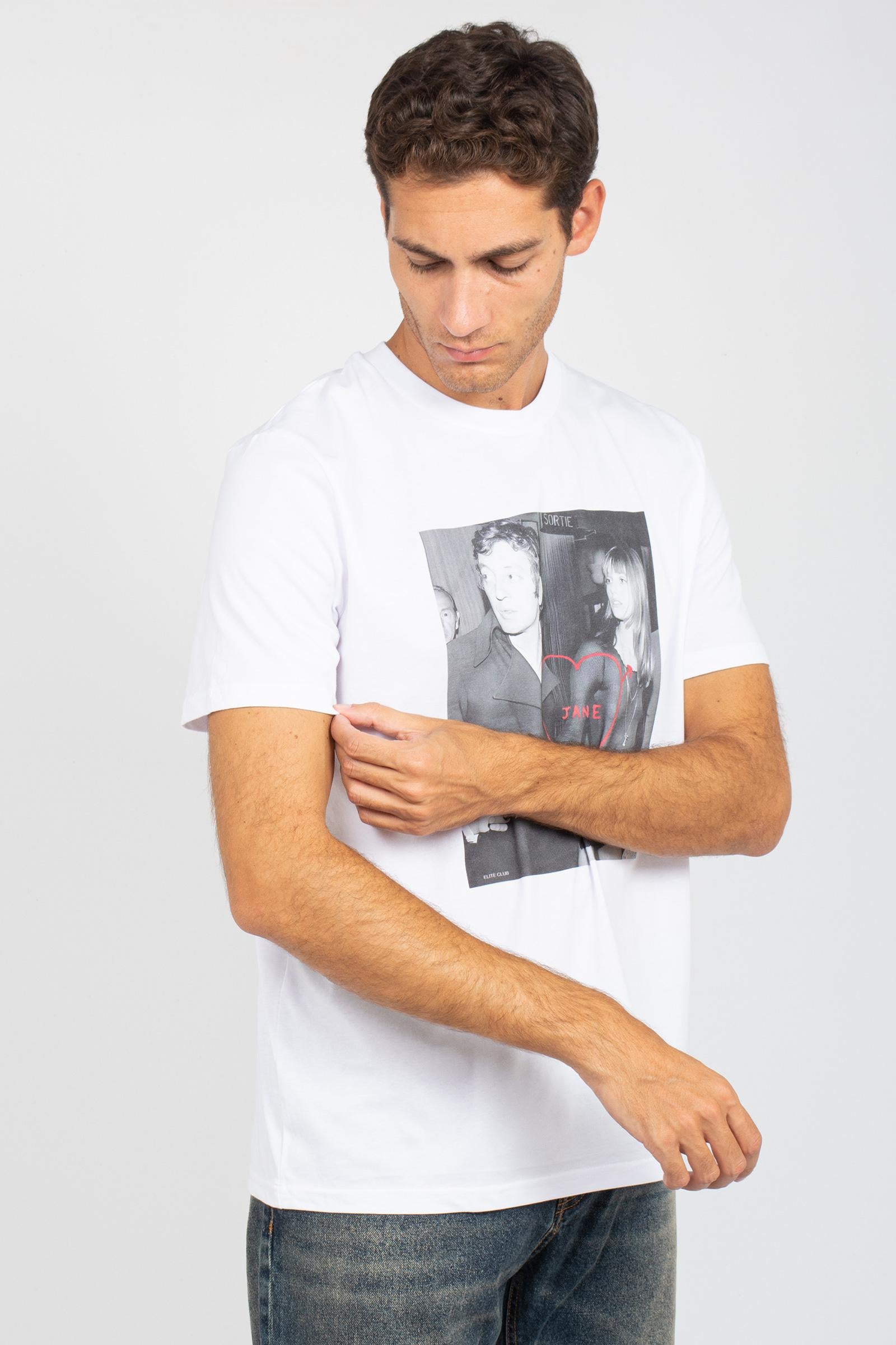 t-shirt in cotone 'birk' TSBSIC923BIRK WHT ELITE