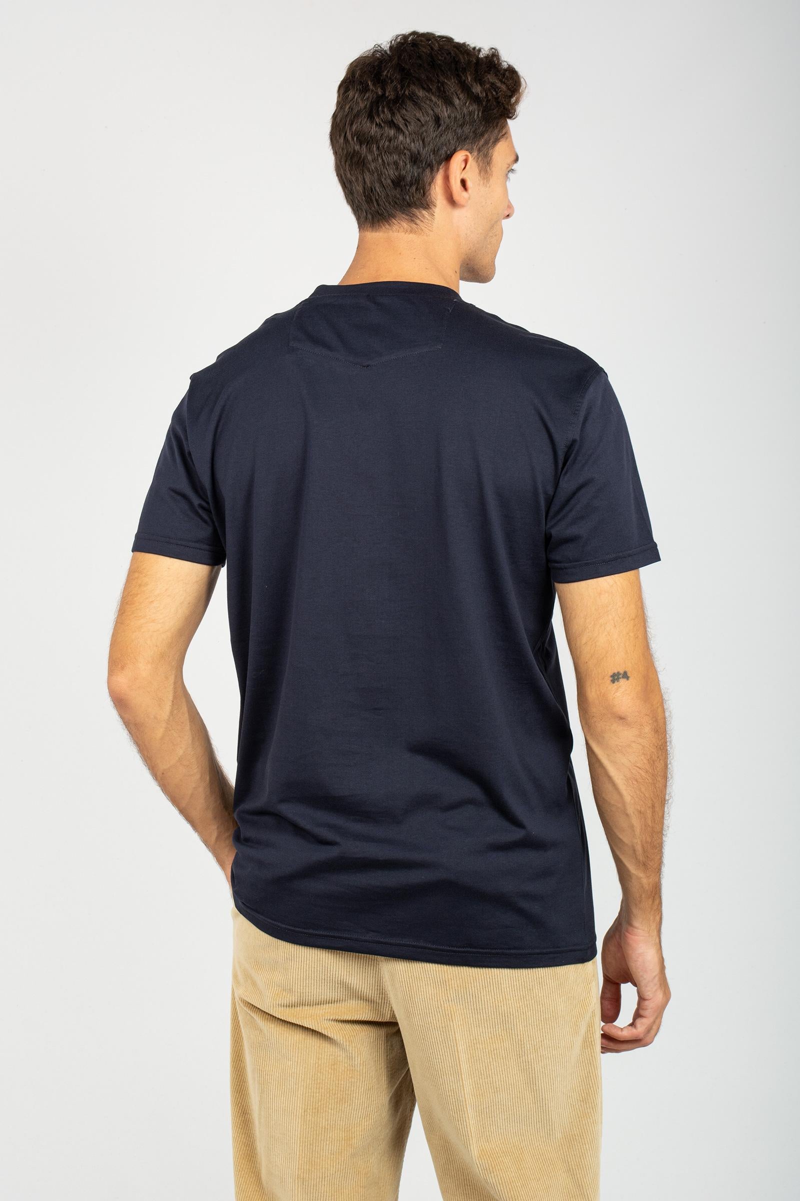 t-shirt in cotone e seta TL5STM050LEL 01CD0360 PT TORINO