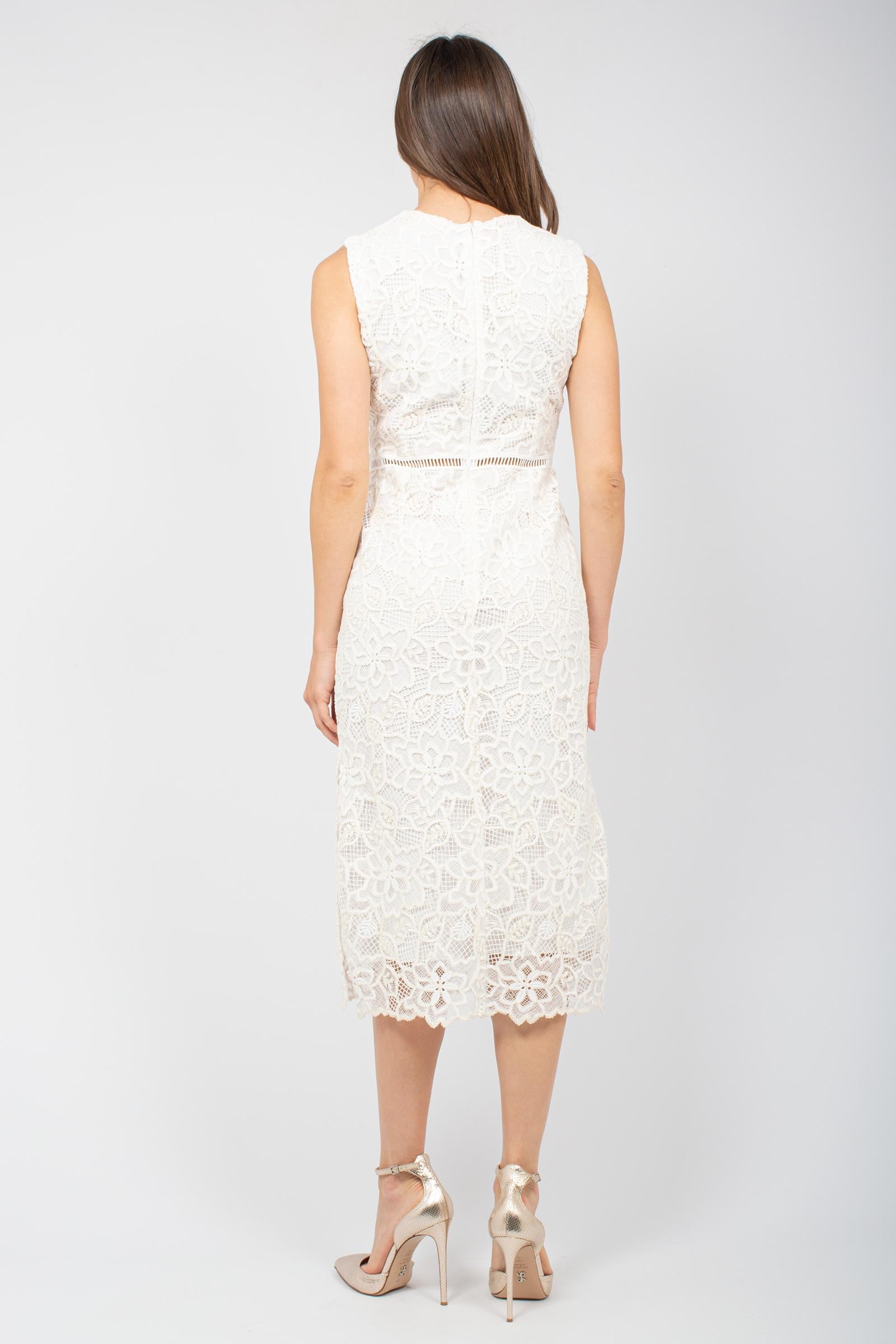 abito a tubino in pizzo D46EQ046EN4 MF301 ERMANNO - ERMANNO SCERVINO