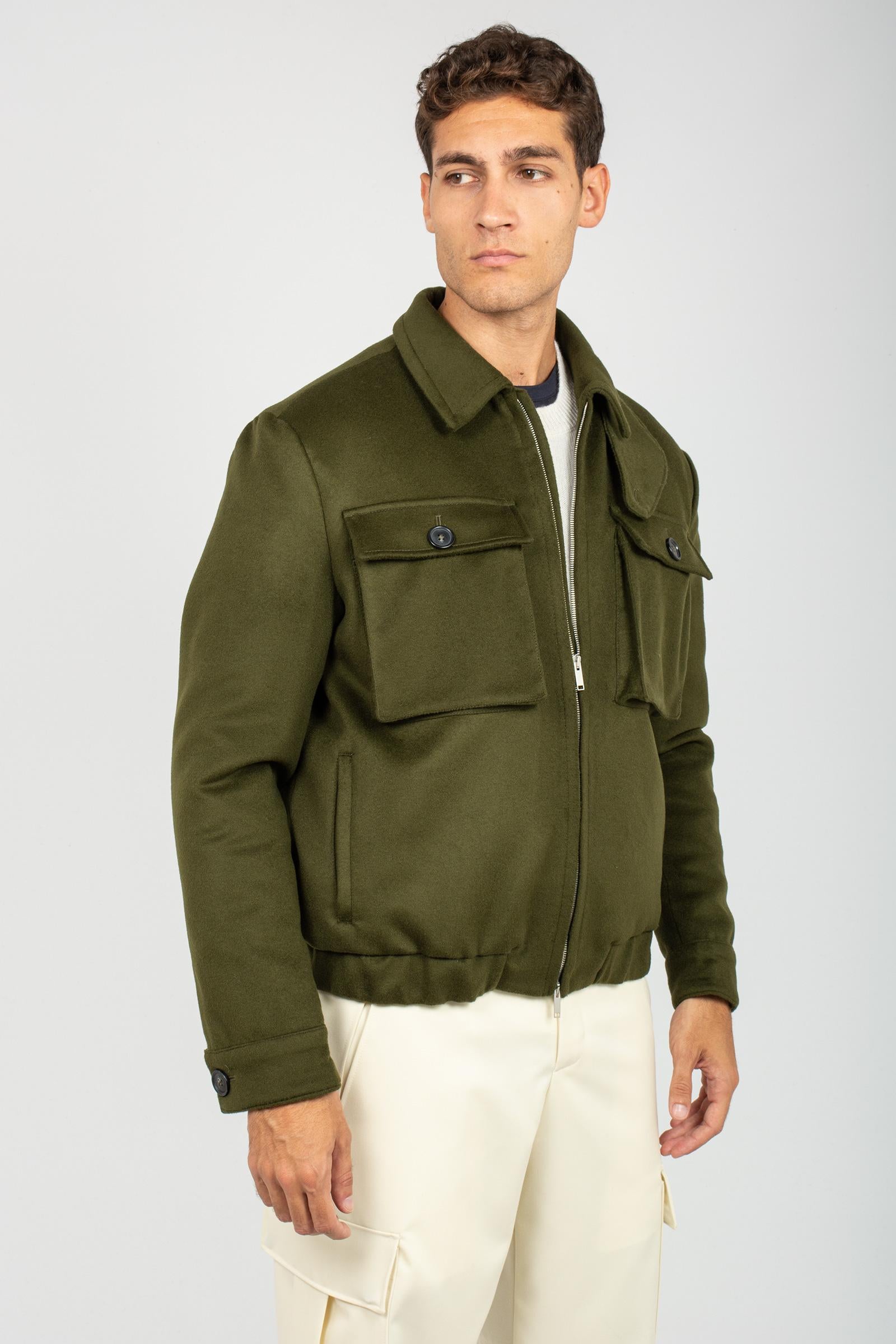 bomber in panno di lana TL2FBK110TOR LB060445 PT TORINO