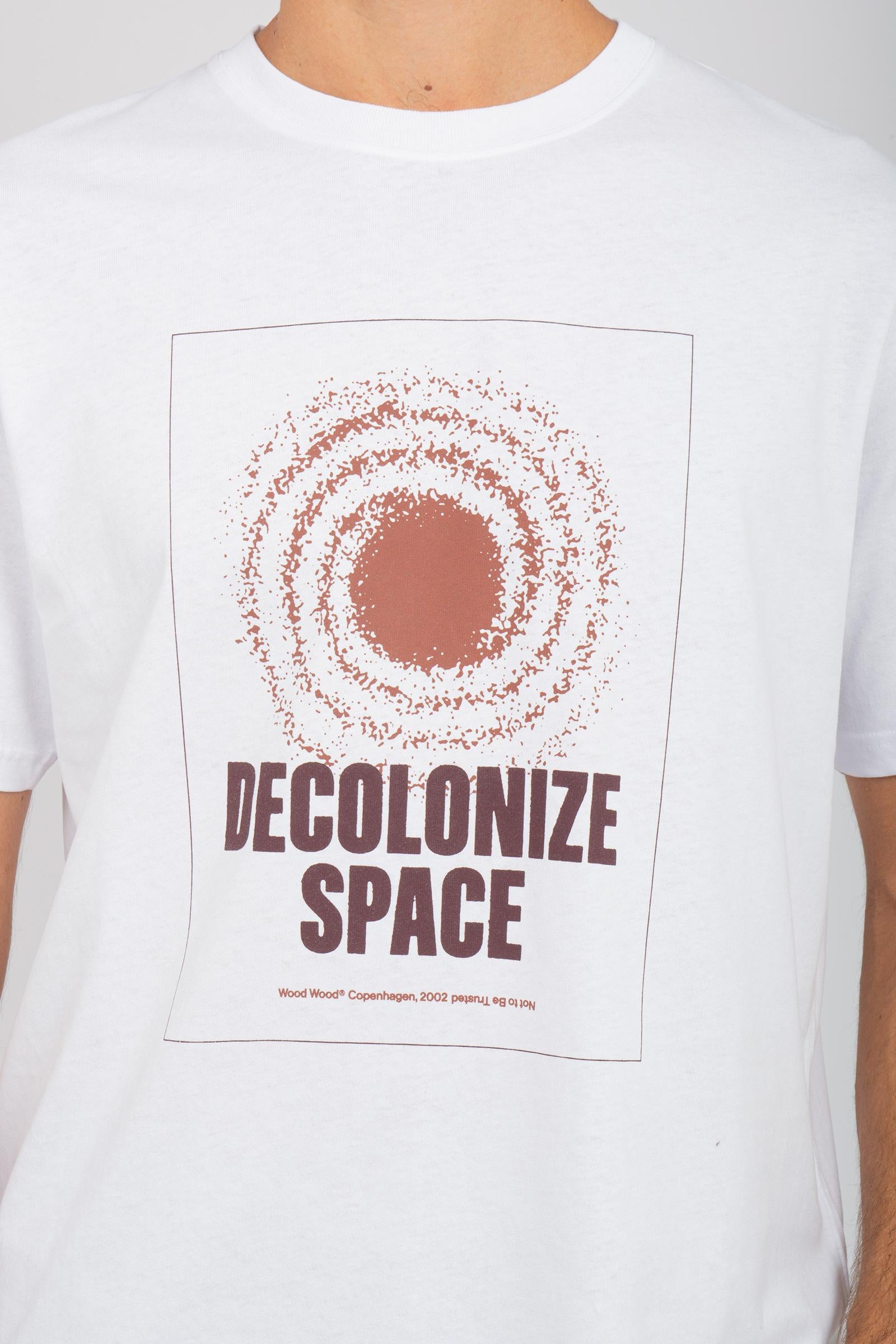 t-shirt in cotone con stampa 'james' 30251561 110601 WOOD WOOD