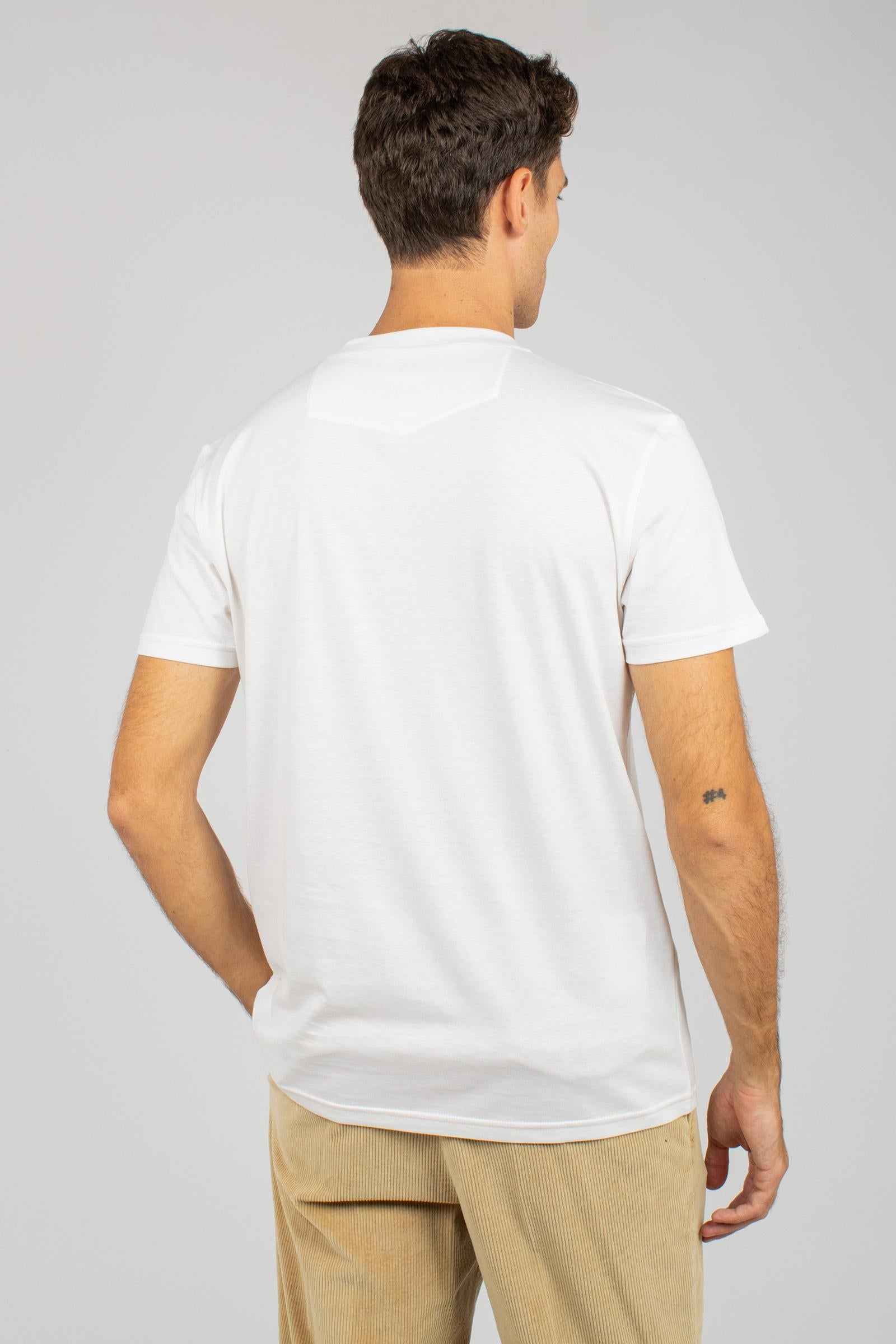 t-shirt in cotone e seta TL5STM050LEL 01CD0010 PT TORINO